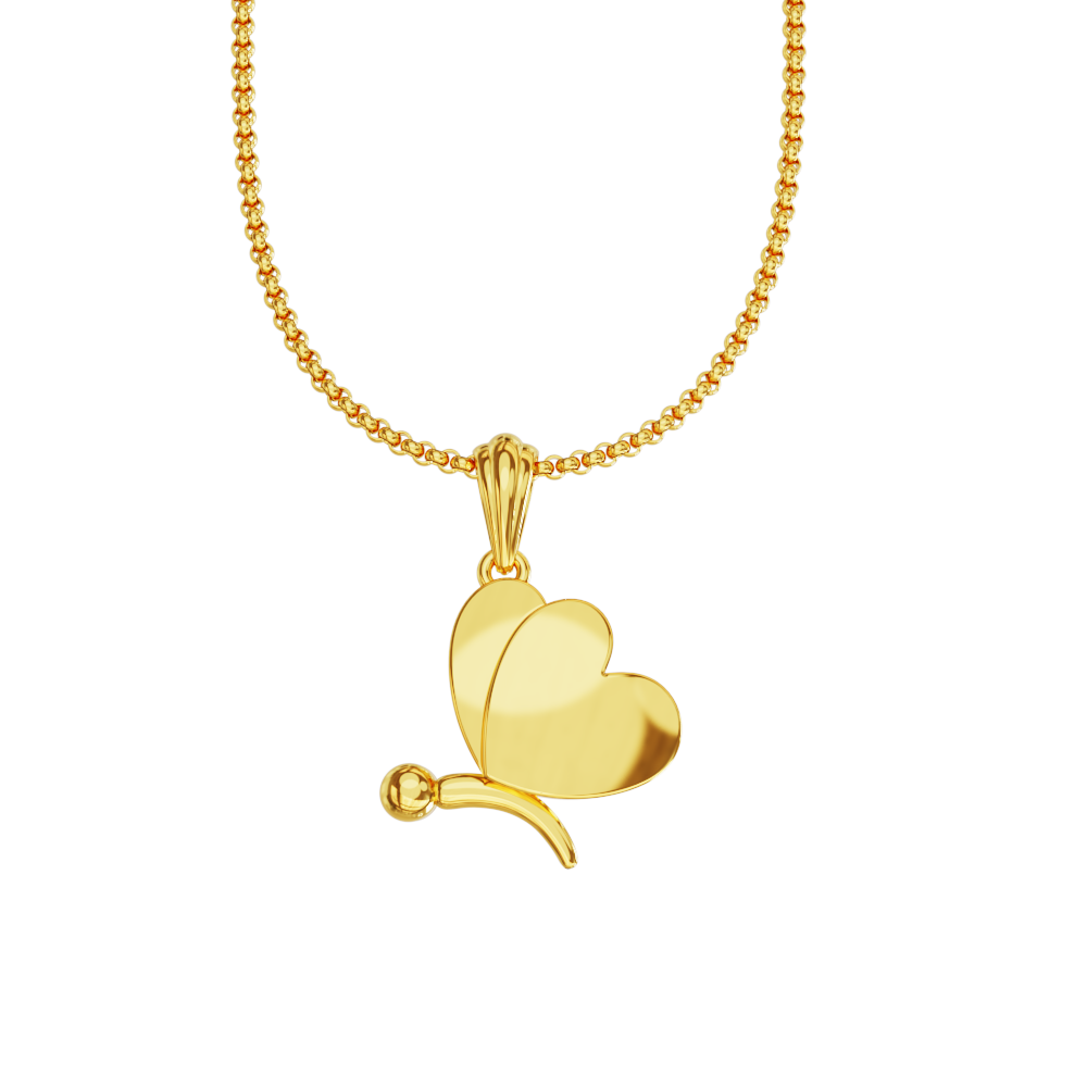Butterfly-gold-pendent-design