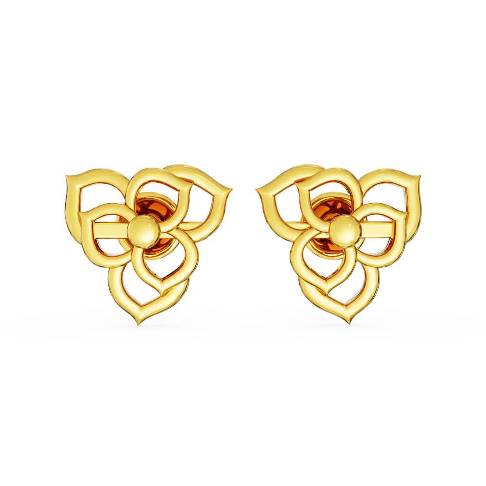 Floral-Gold-Earring-design