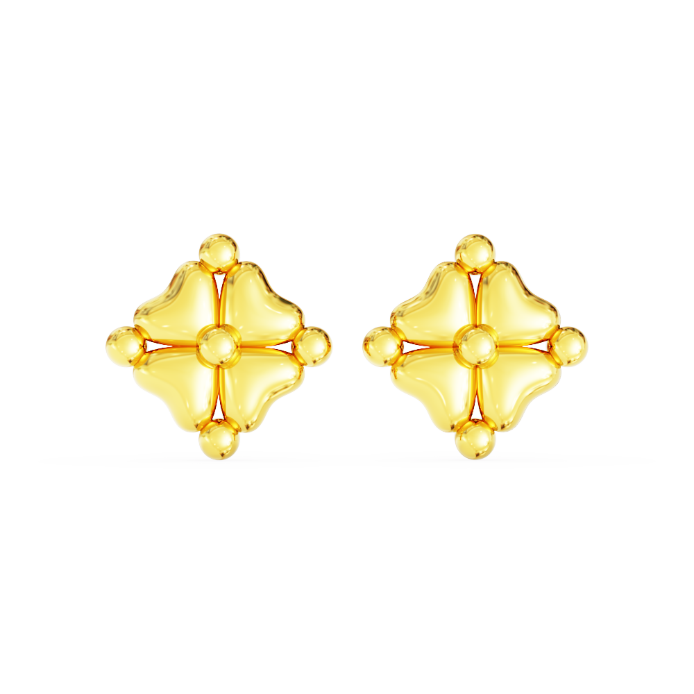 Flower-shaped-Gold-Earrings-collections