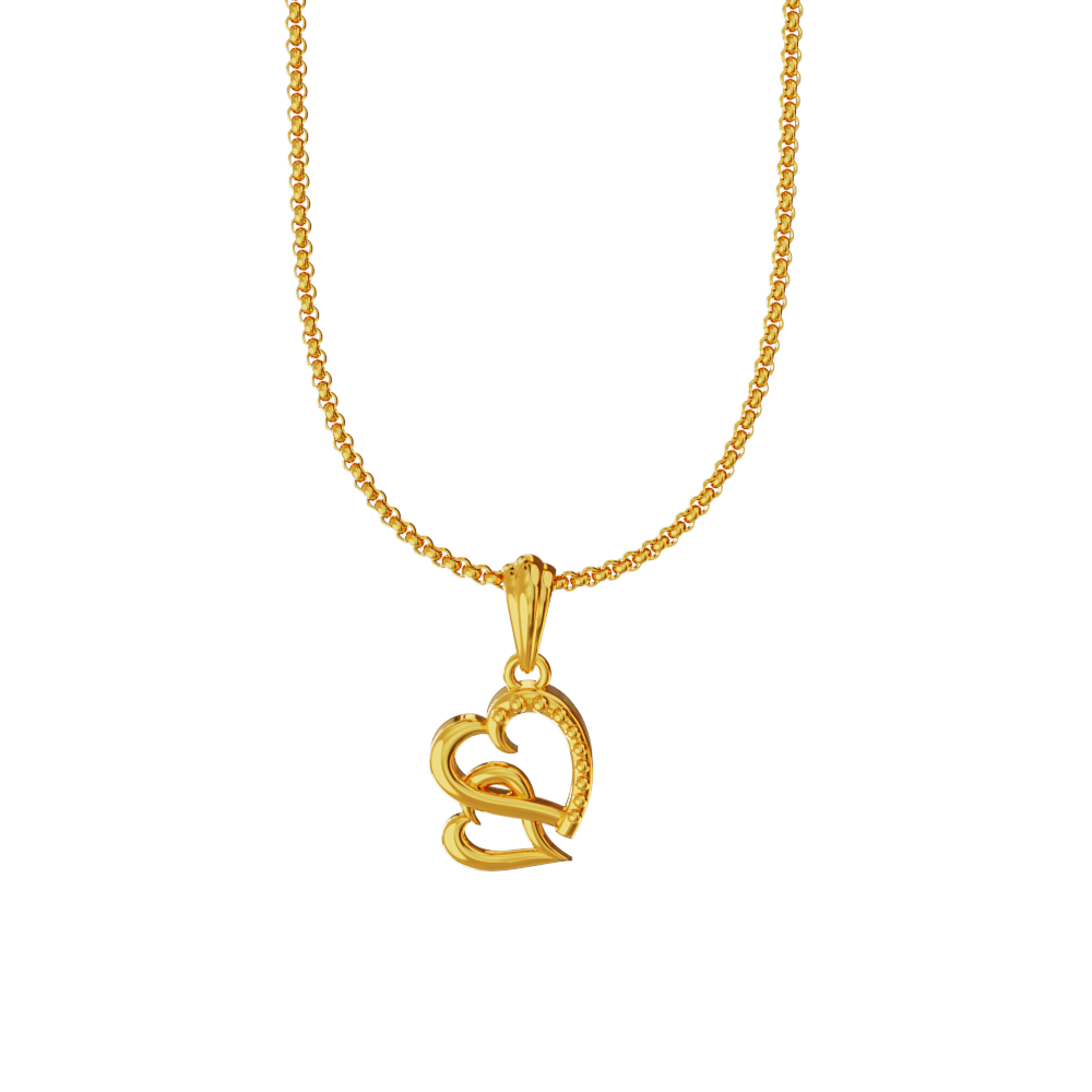 Latest-Heart-design-gold-pendant