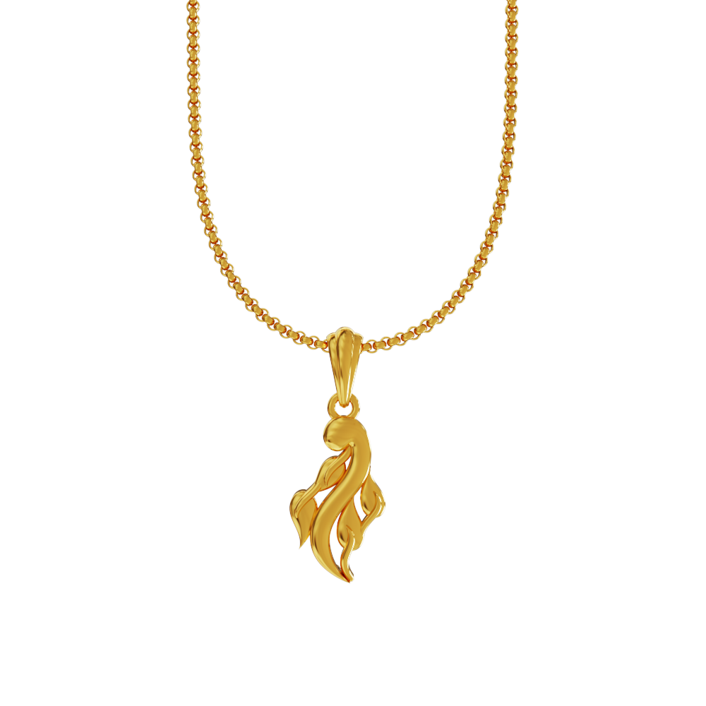 Latest-Leaf-Design-Gold-Pendant