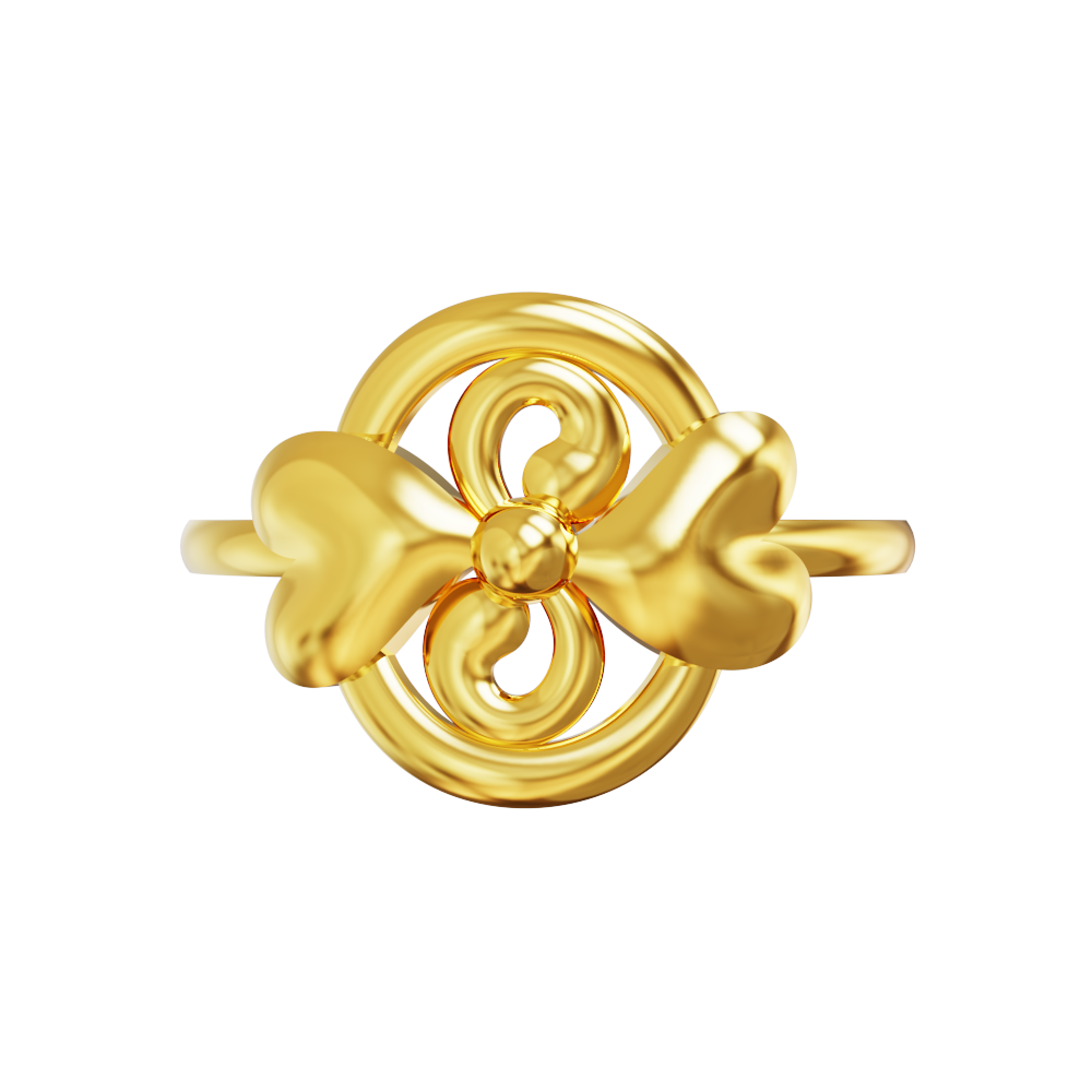two-heart-design-gold-ring