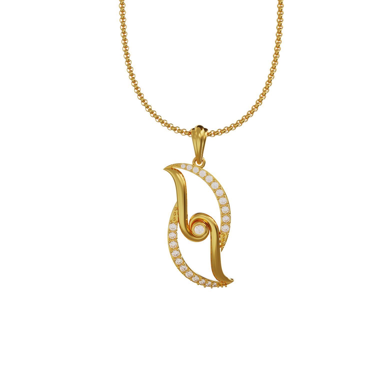 Bigboss-Curve-Gold-Pendant