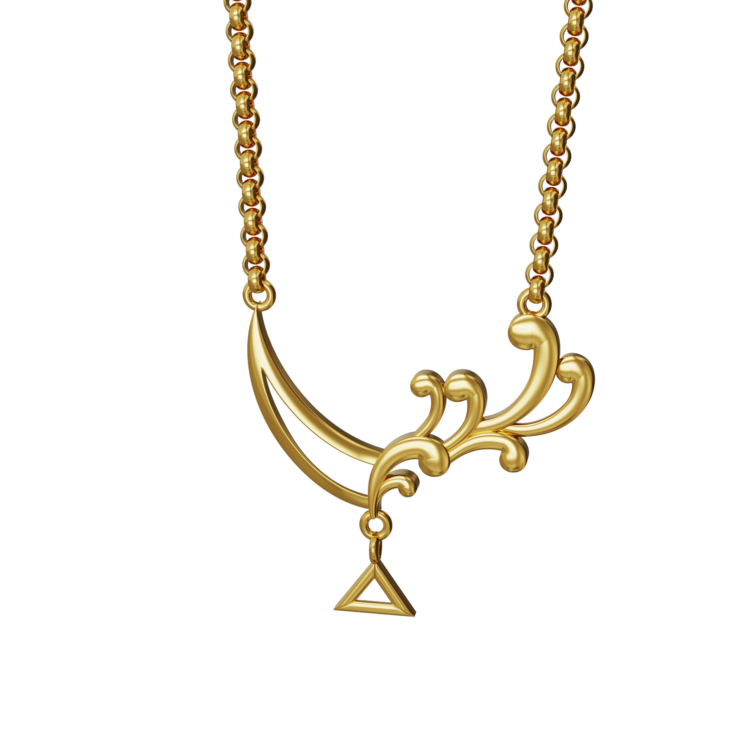 Curve-Design-Gold-Pendant-collections