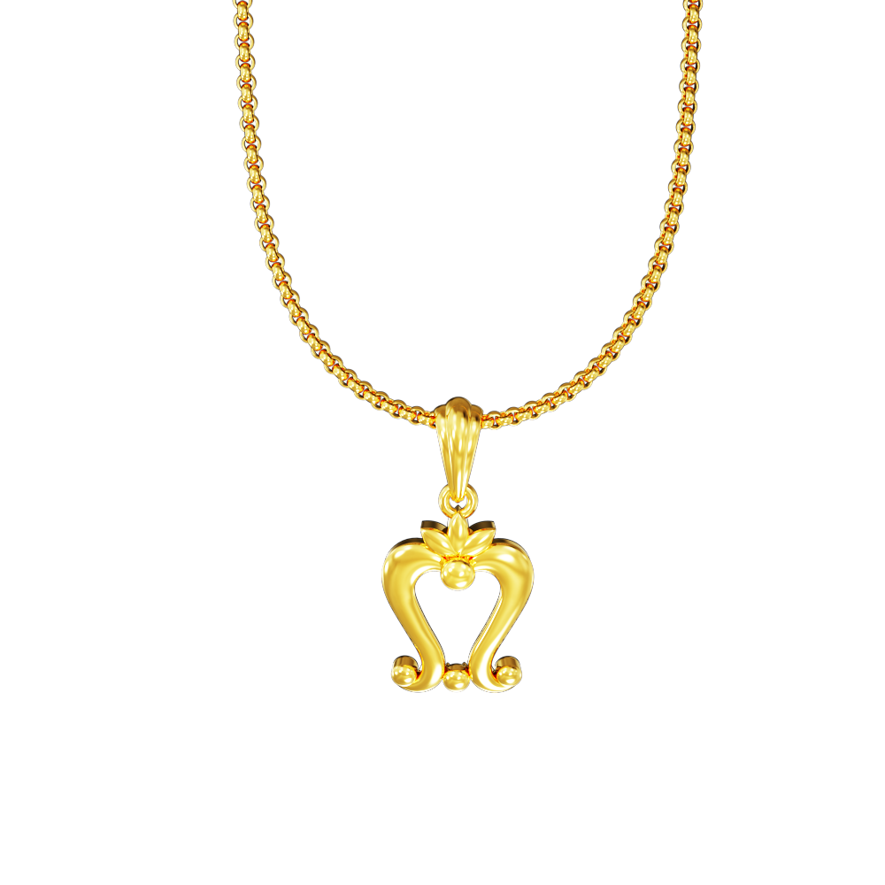 Modern-Design-Gold-Pendant