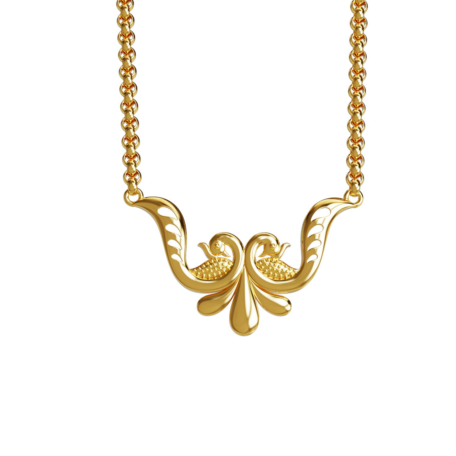 Peacock-Gold-Pendant-for-Women