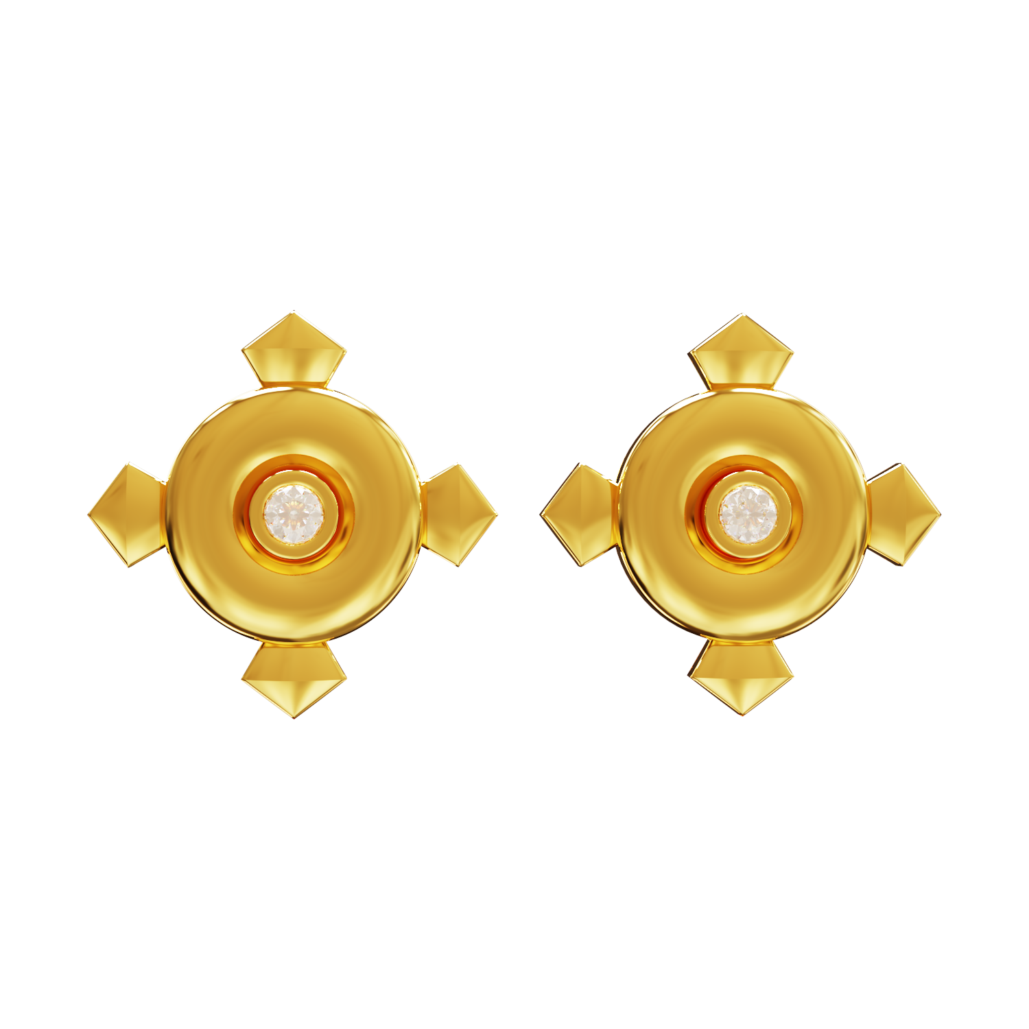 Circle-Design-Earring-with-Stone