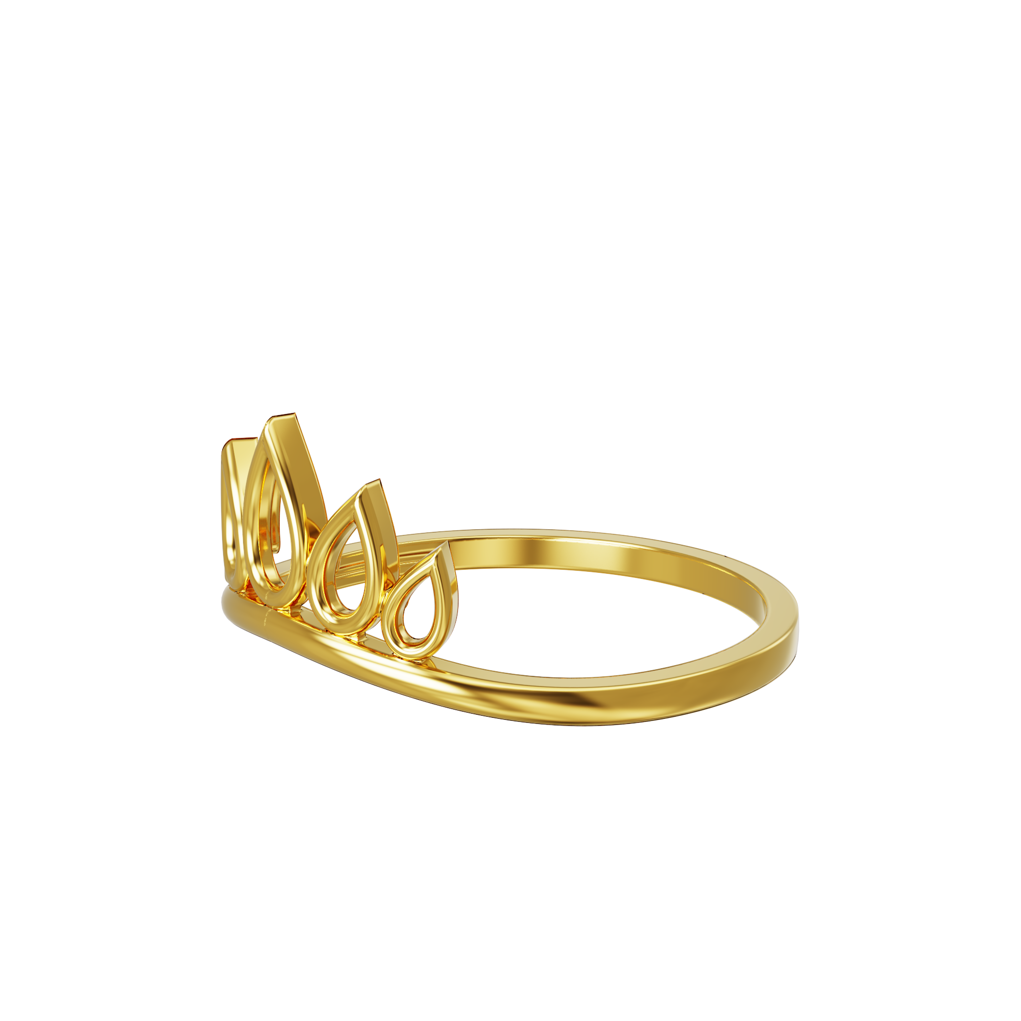 Multiple-Leaves-Gold-Ring