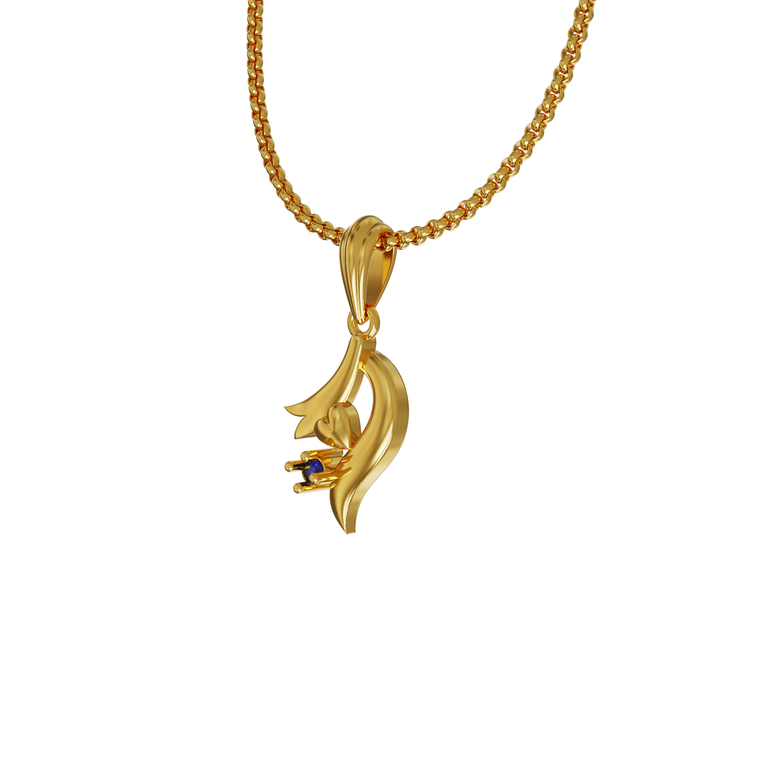1-Gram-Heart-Gold-Pendant