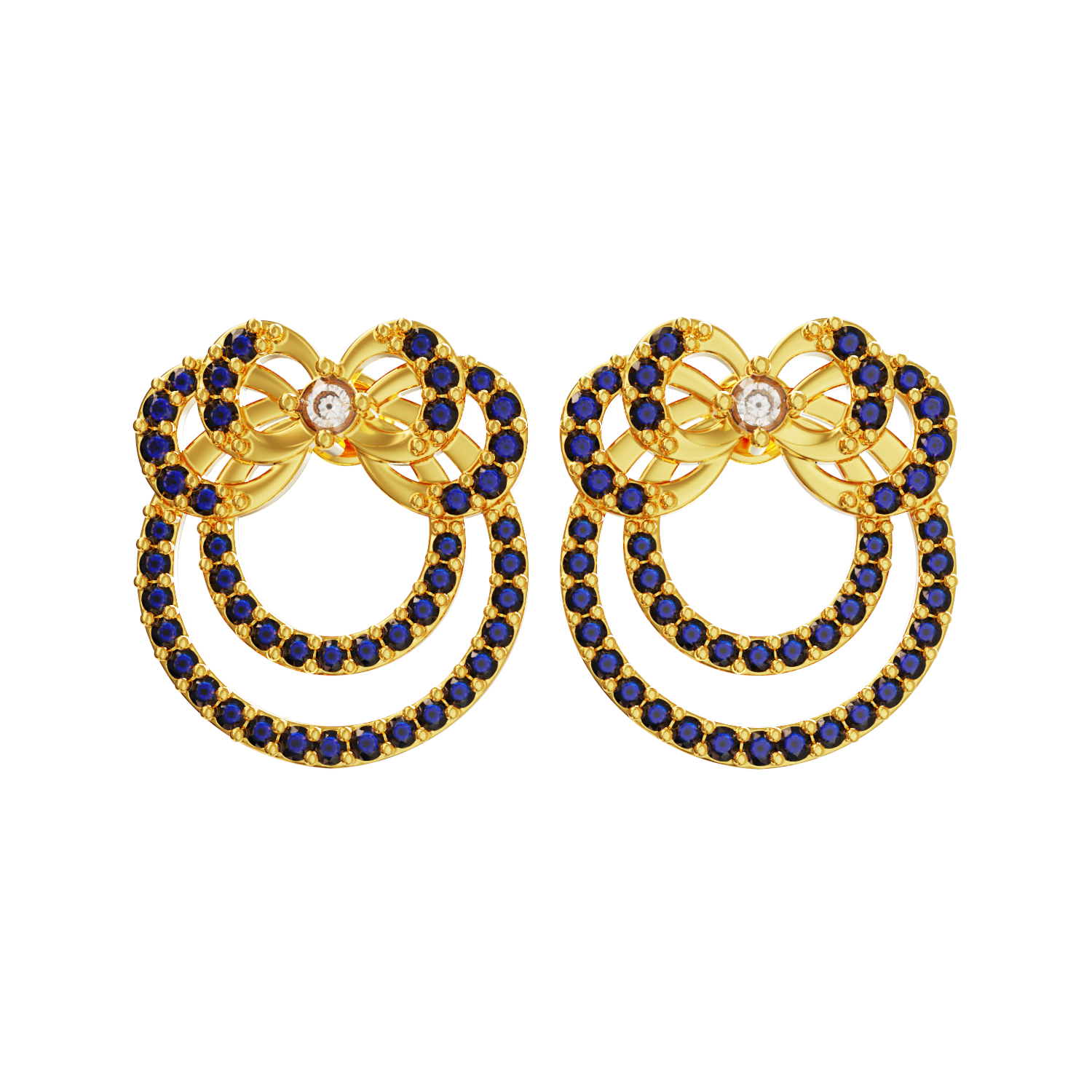 Classic-Design-Gold-Stud-Earring