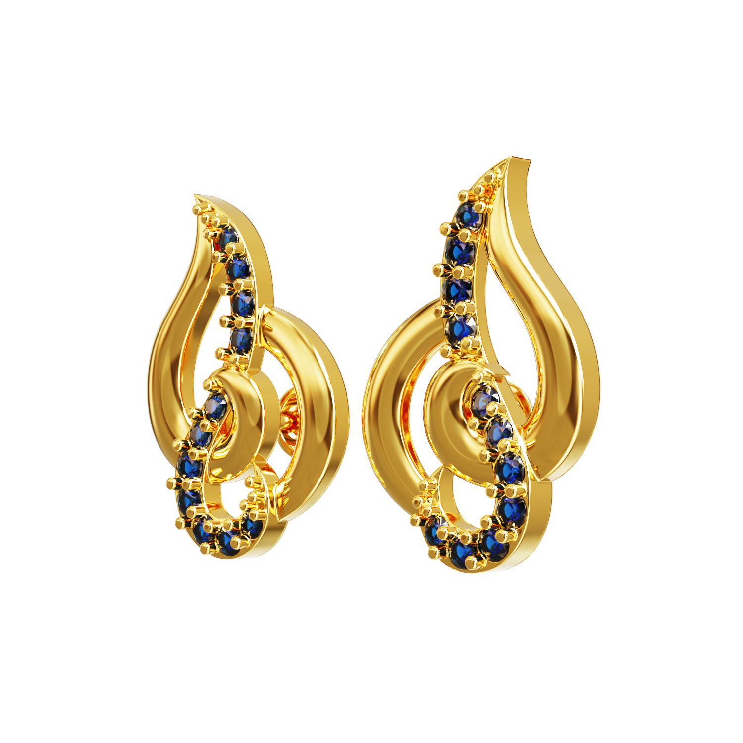 Curvy-Gold-Earring