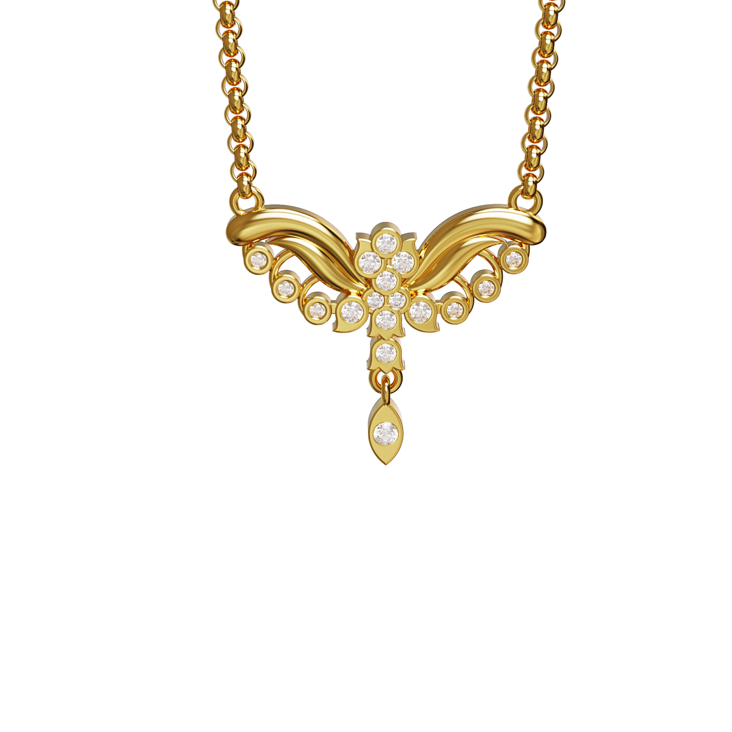 Floral-Leaf-Design-Classic-Pendant