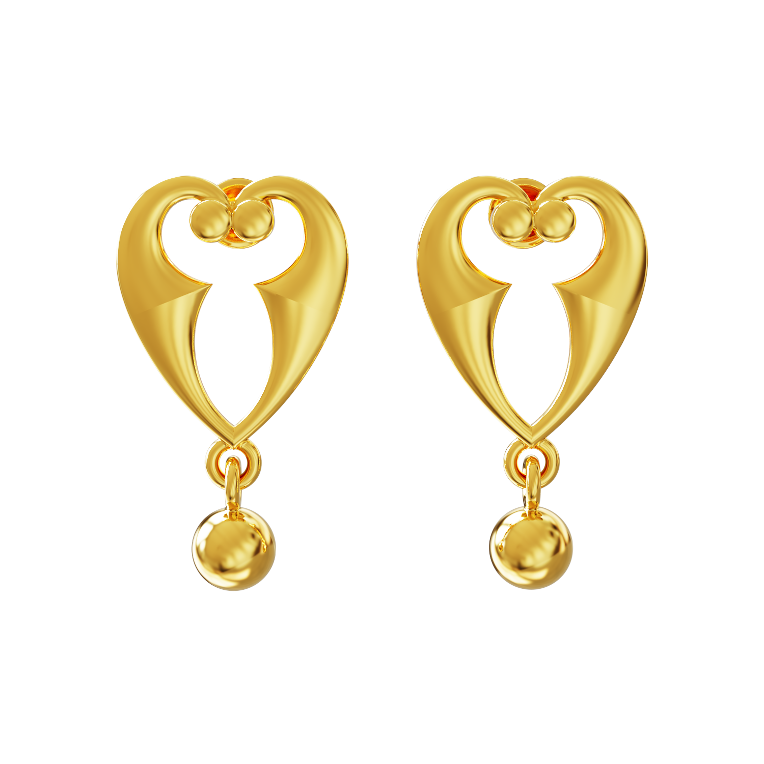 Heart-Stud-Drops-Collections