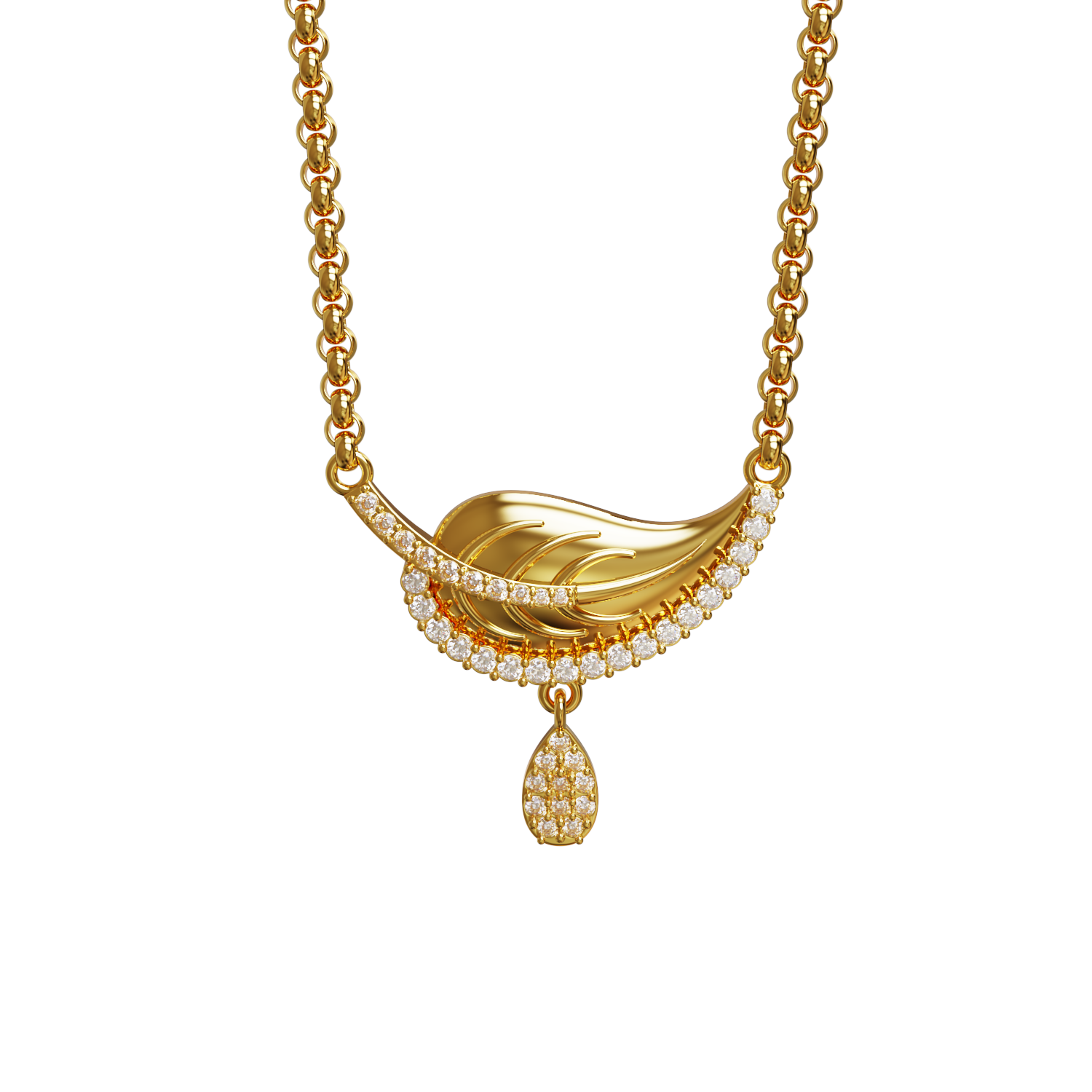 Leaf-Pendant-with-stone-collections