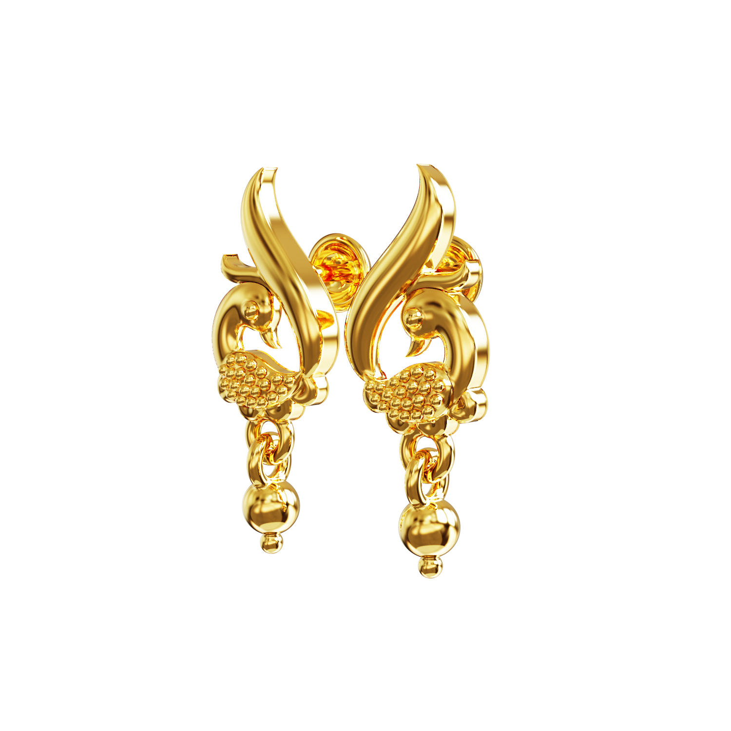 Light-weight-Gold-Earring