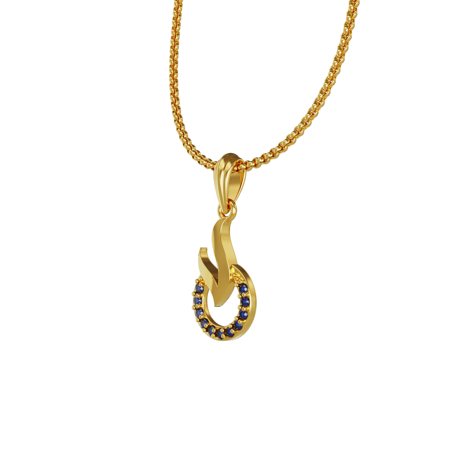 Trendy-Design-Gold-Pendant