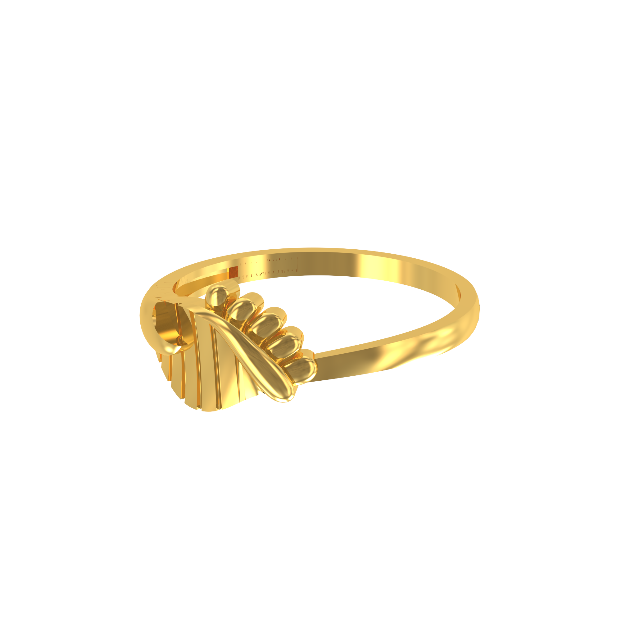 Stripe Design-Gold Ring