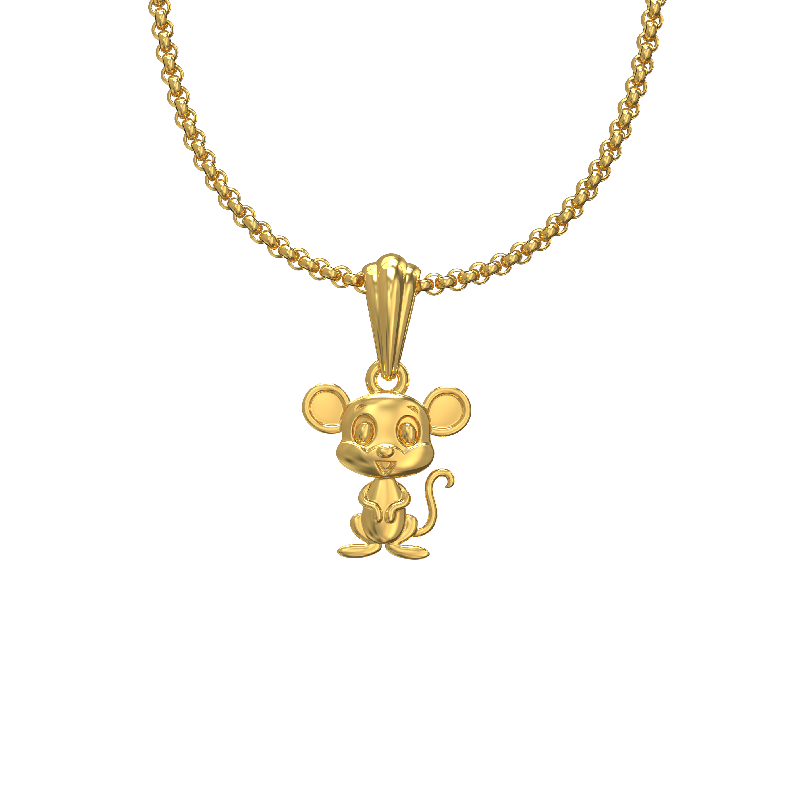 Cartoon-Design-Gold-Pendant