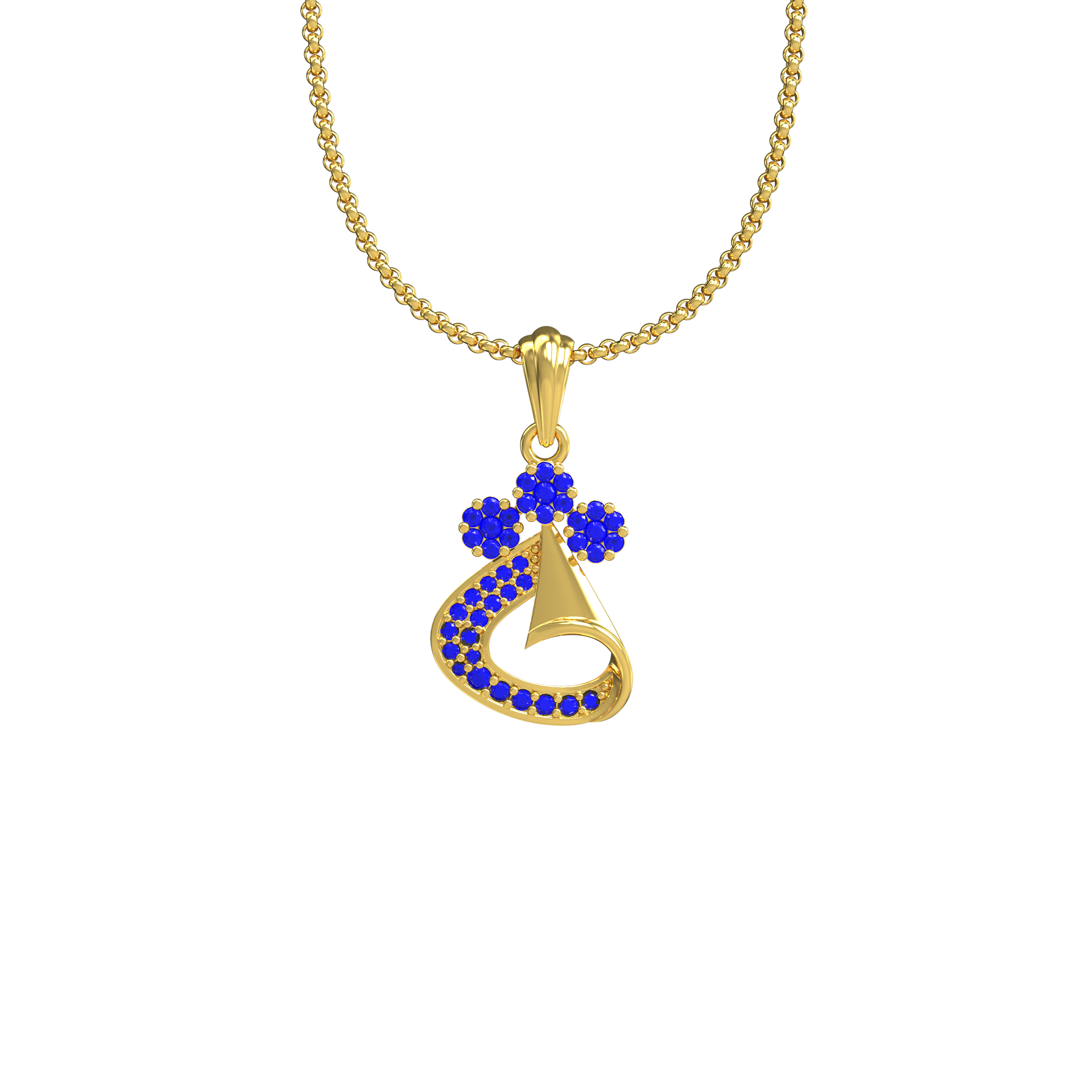 Flower-Gold -Pendant-02