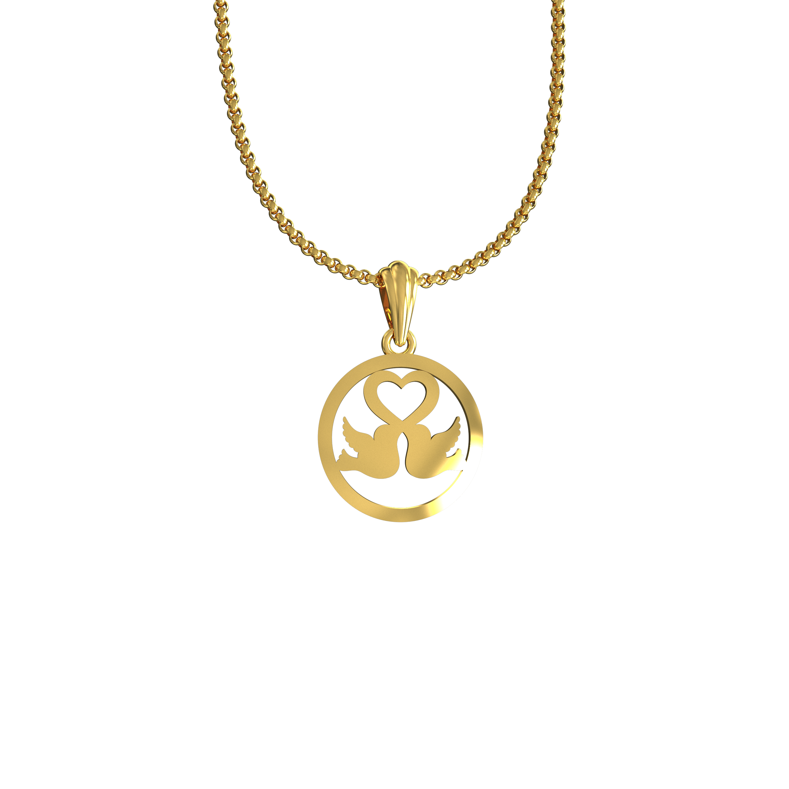 Pigeon-Design-Gold-Pendant