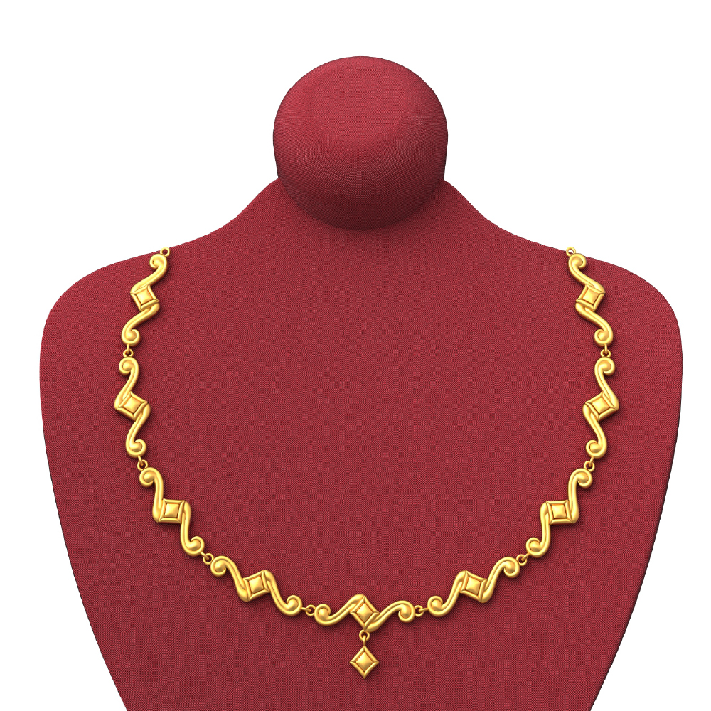 Light Weight Gold Necklace Sales in poonamallee