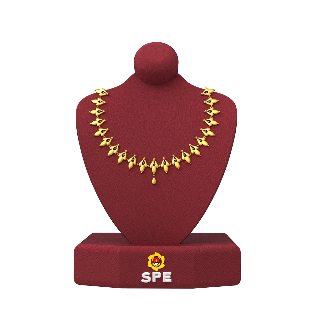 SPE Gold simple bridal gold necklace