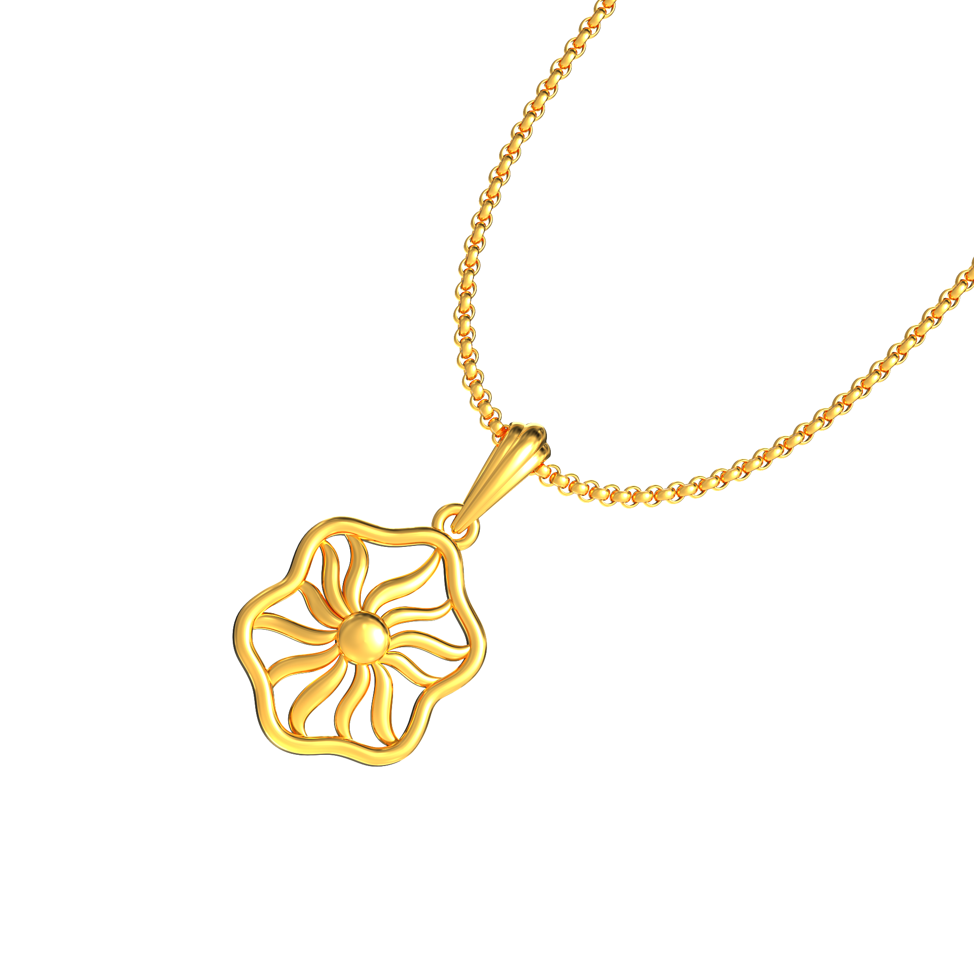 Ancient Surya Gold Pendant