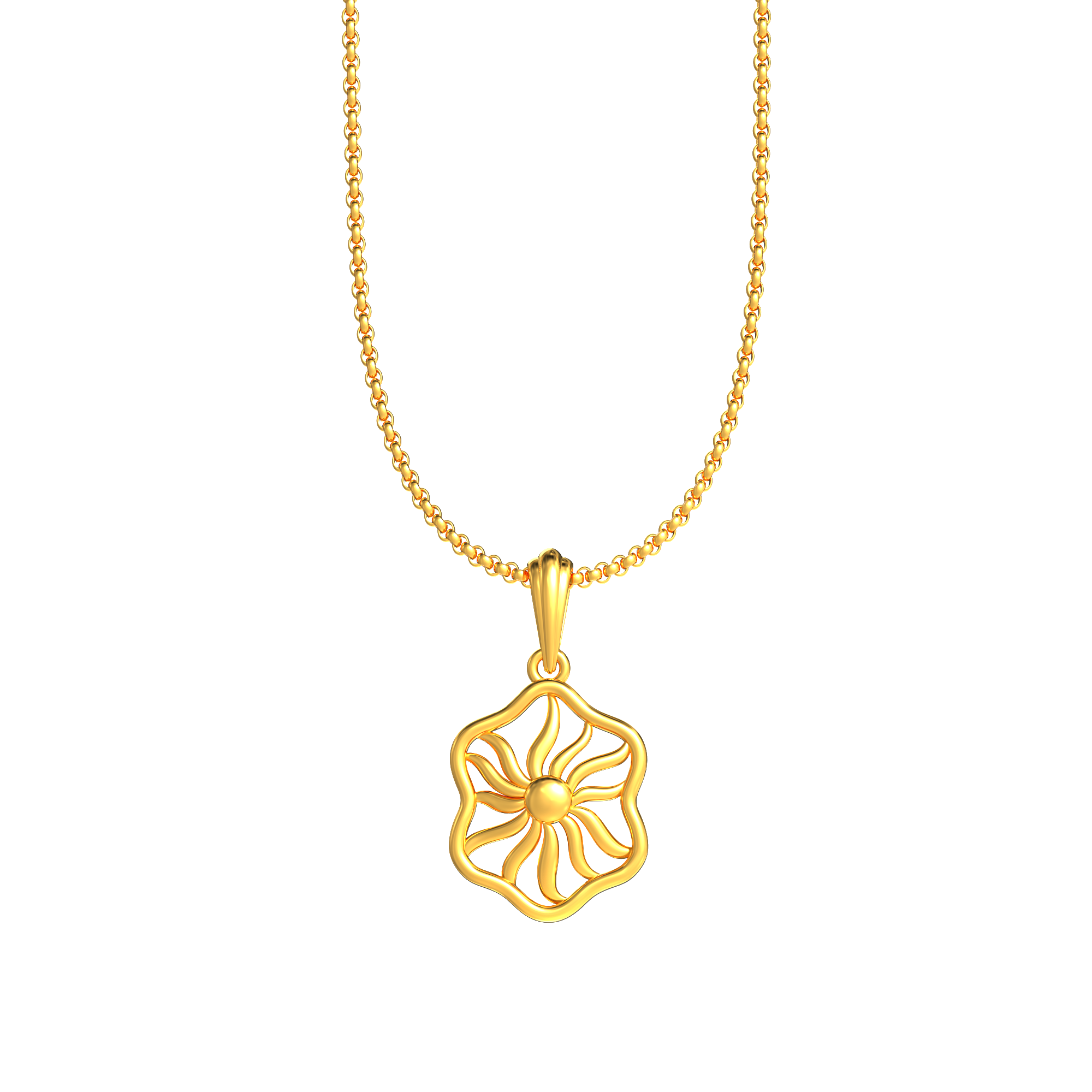 Ancient Surya Vamsa Gold Pendant