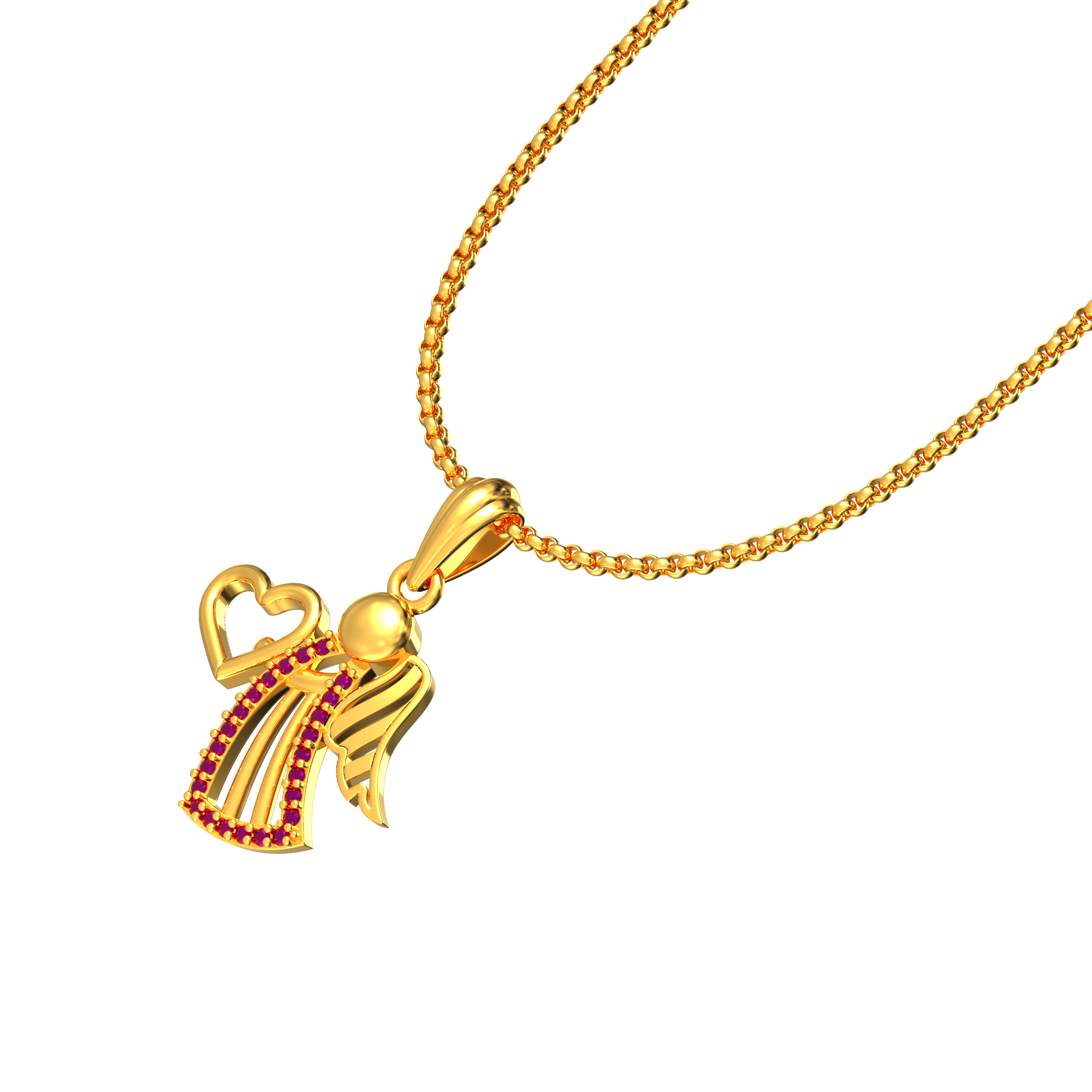 Baby Angel Gold Pendant