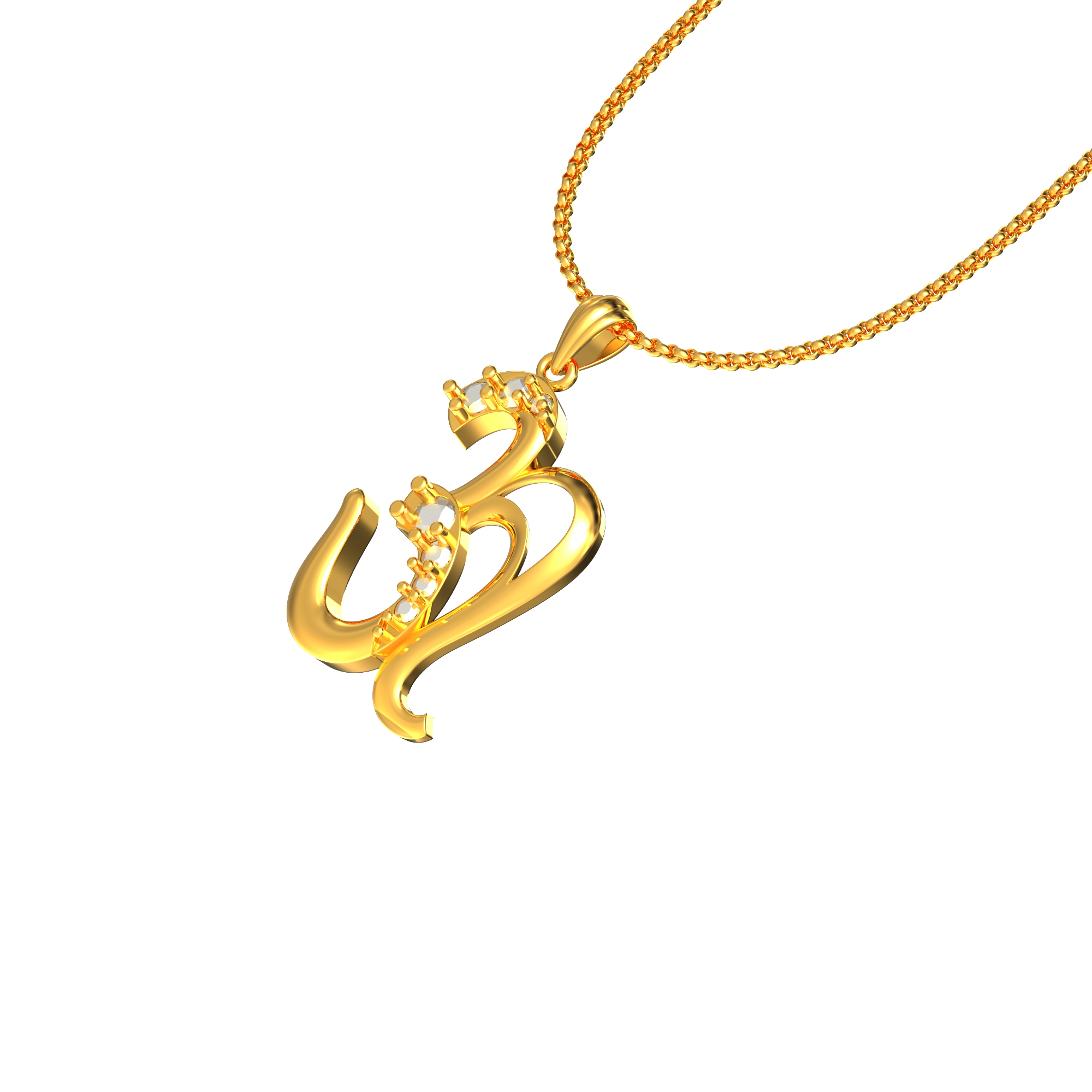 Classic Om Gold Pendant Chennai