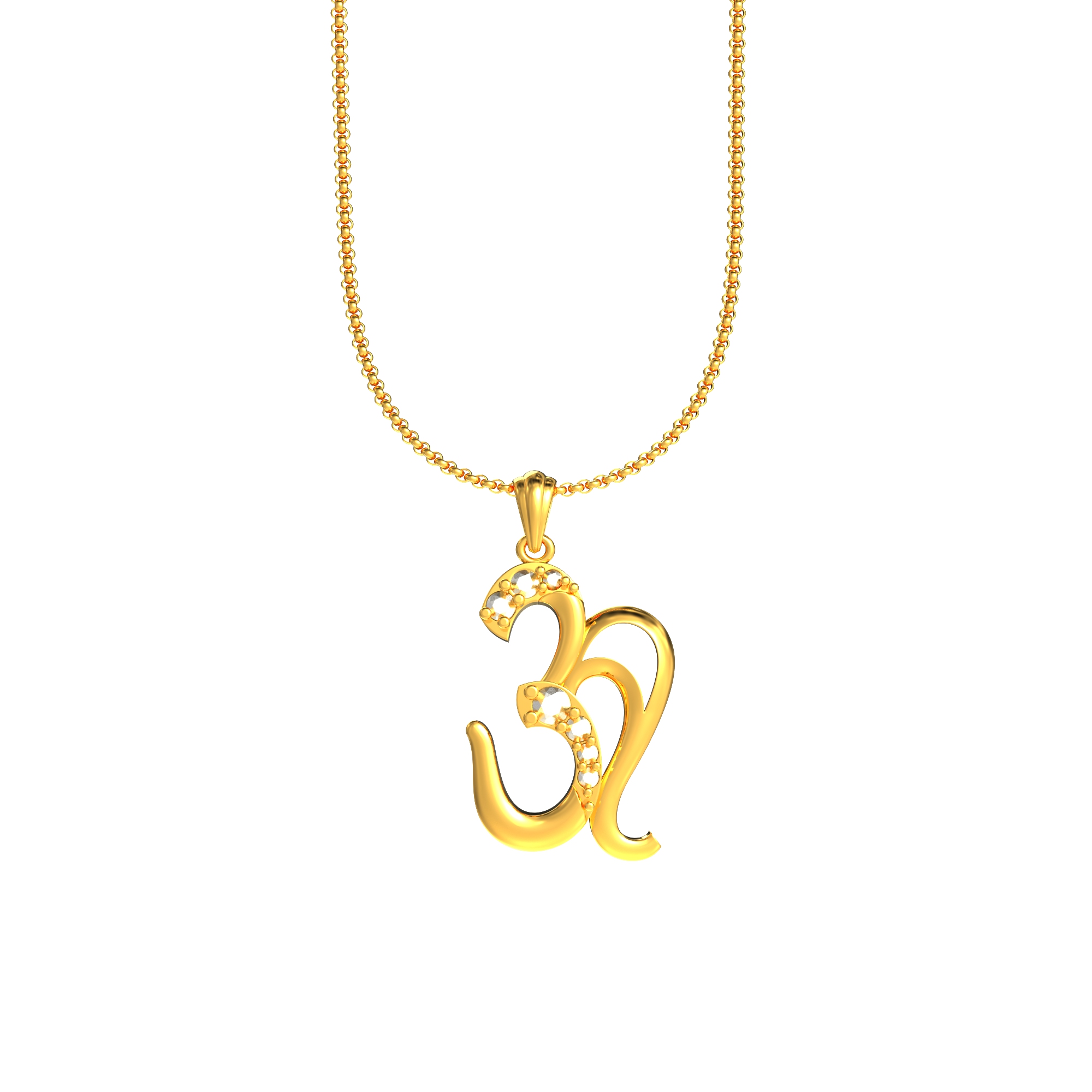 Classic Om Gold Pendant Online