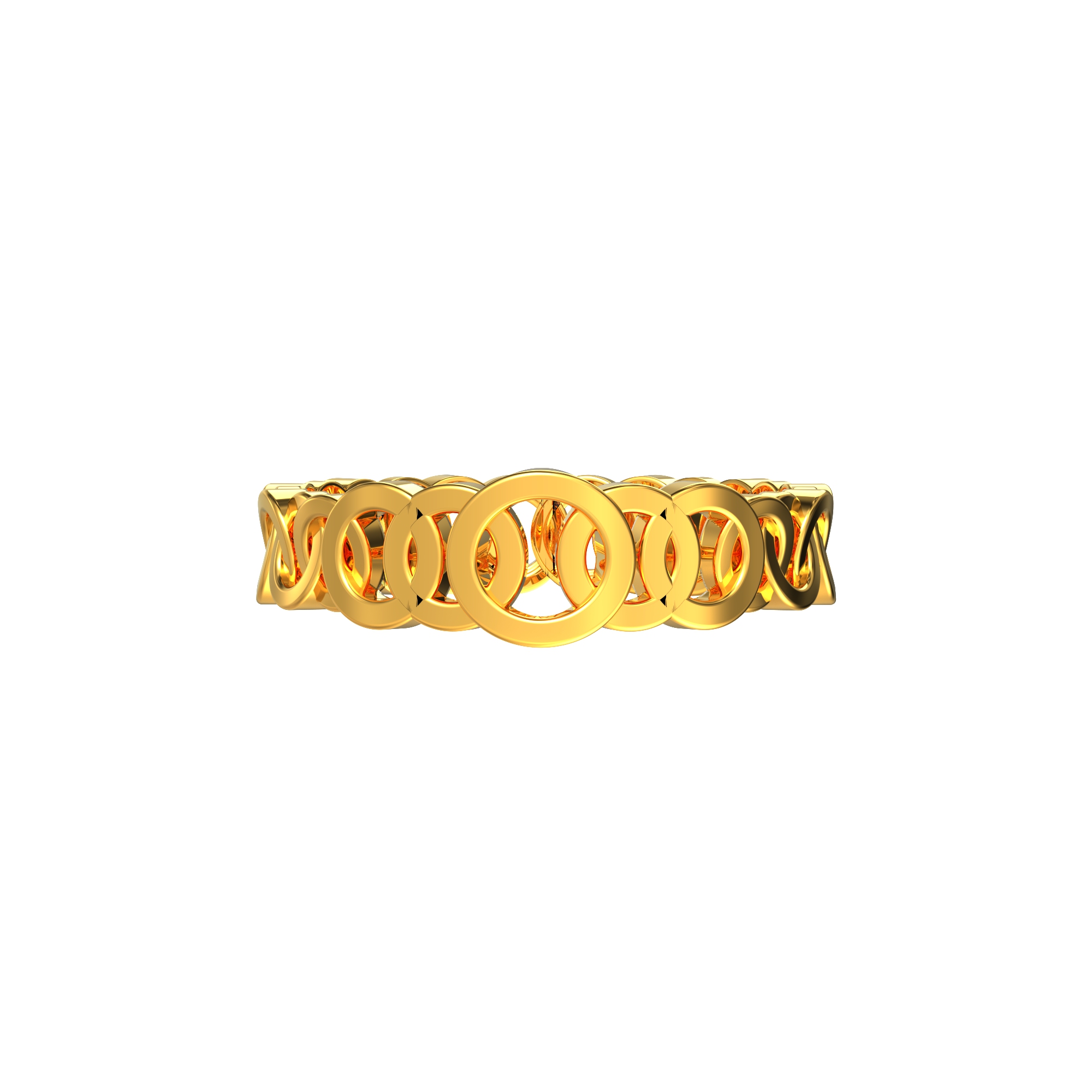 Geometric Gold Ring