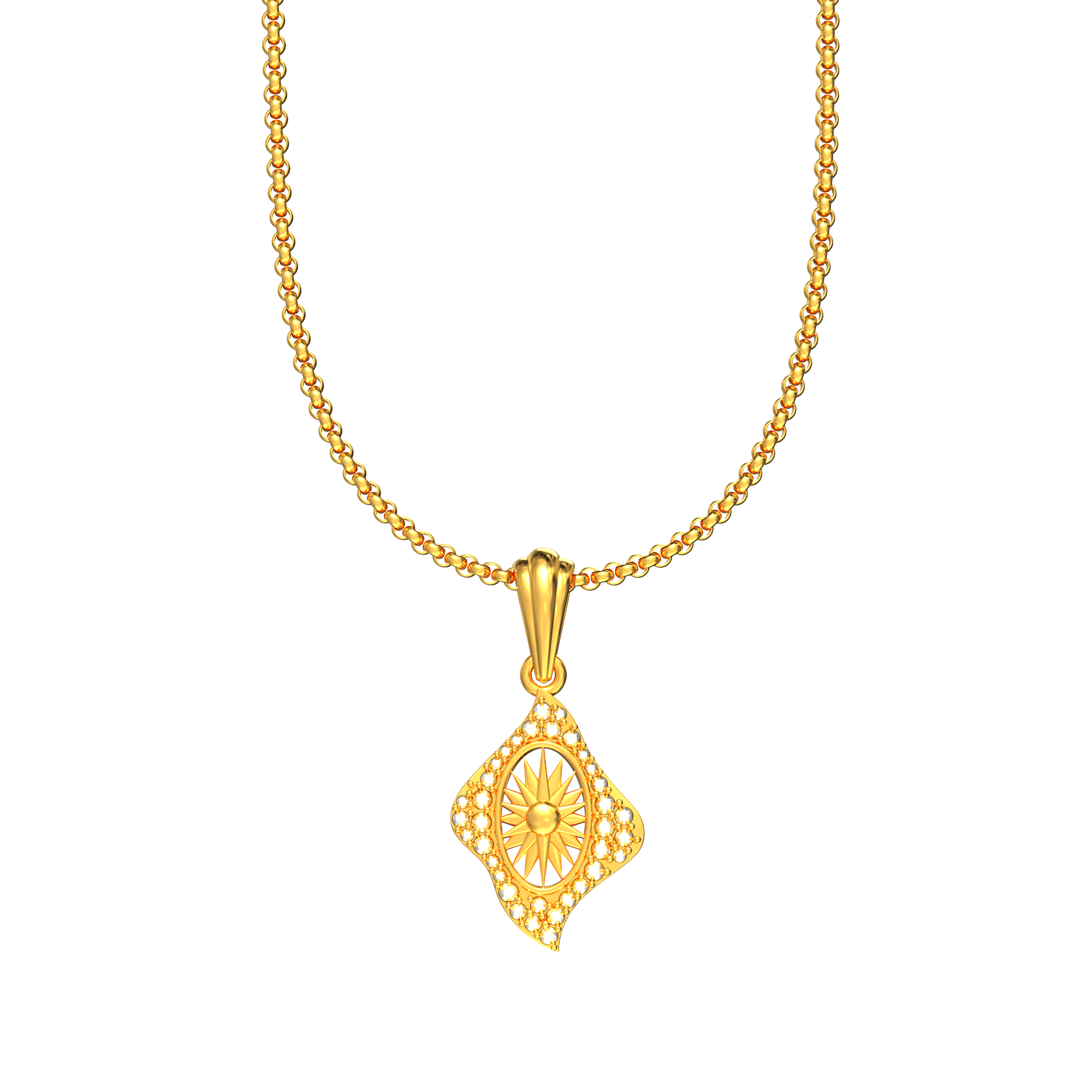 Gold Chakra Pendant Online