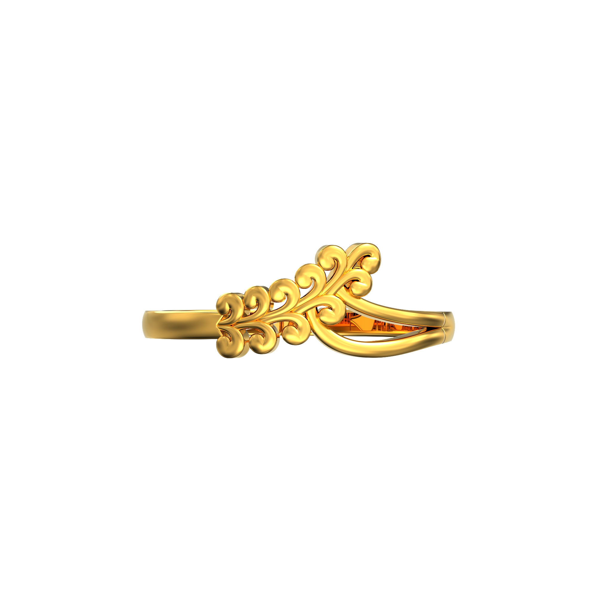 Leaf Design Gold Ring For Women