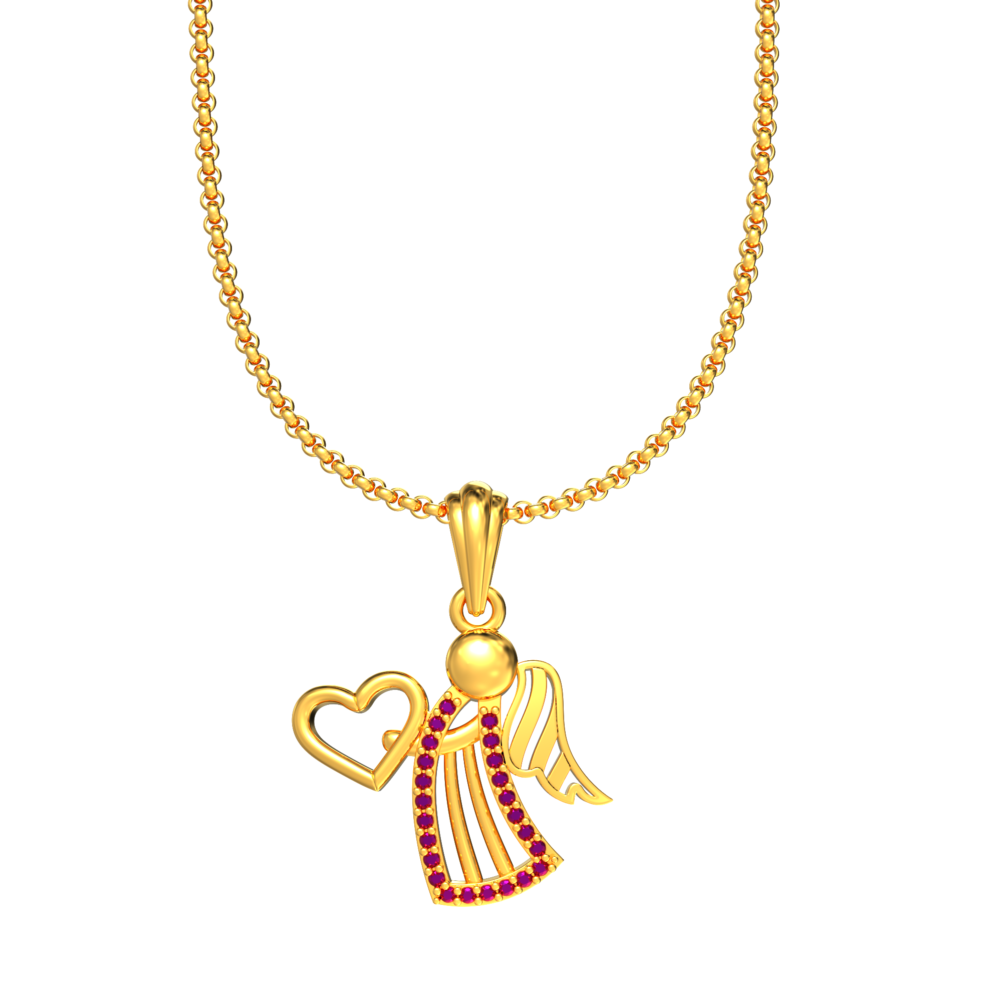 Little Angel Gold Pendant