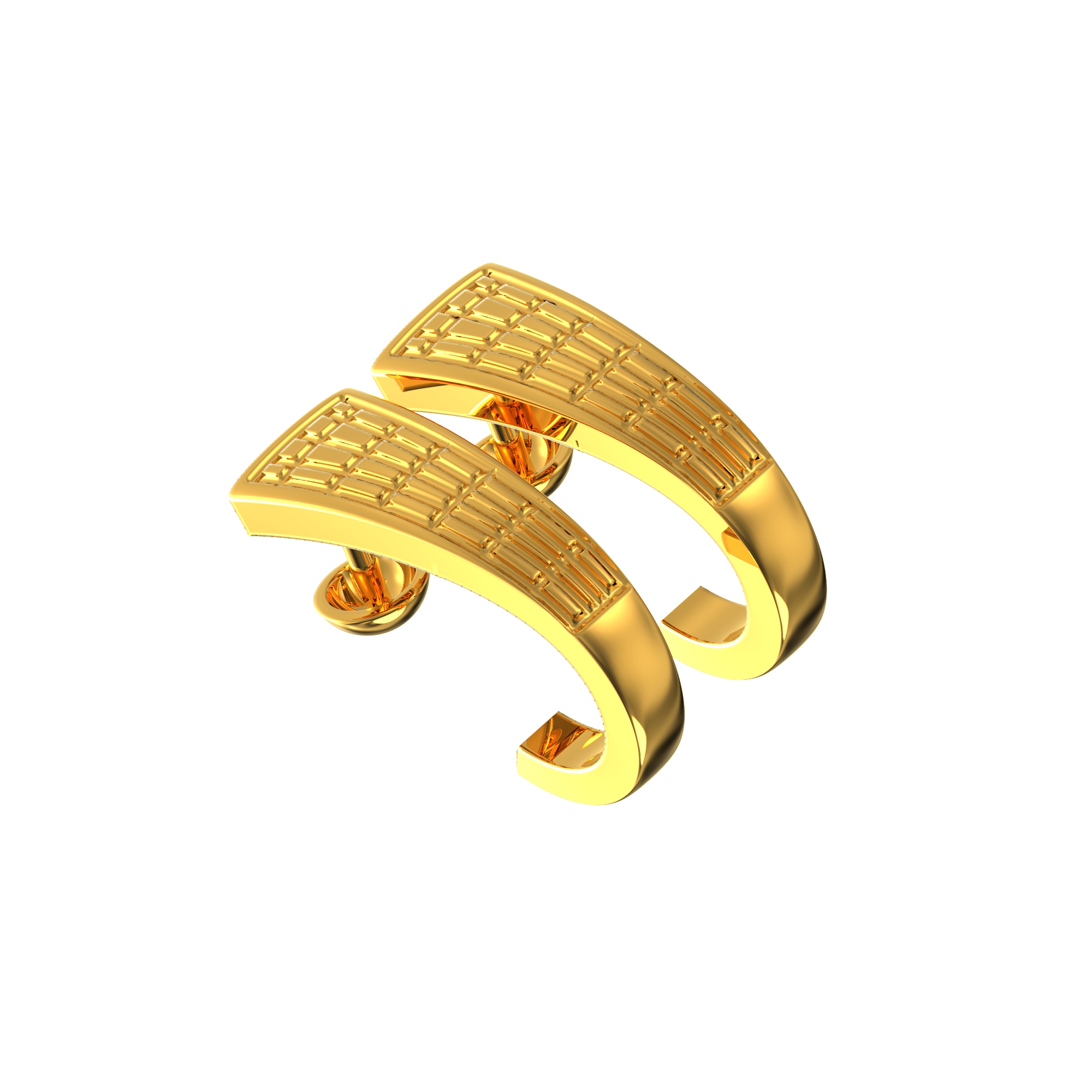 Half Hoop Gold Earrings Online
