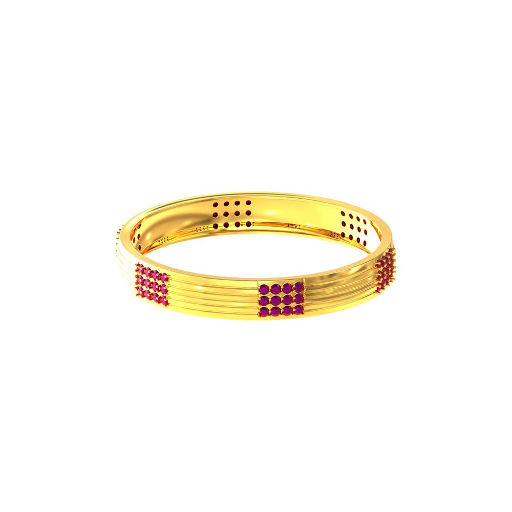 Bangles with Stone Strip Design