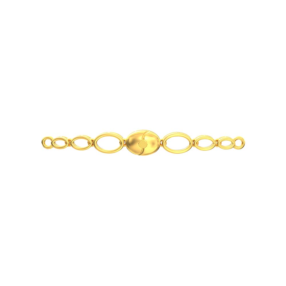 Bracelet With Oval Like Chain Shape