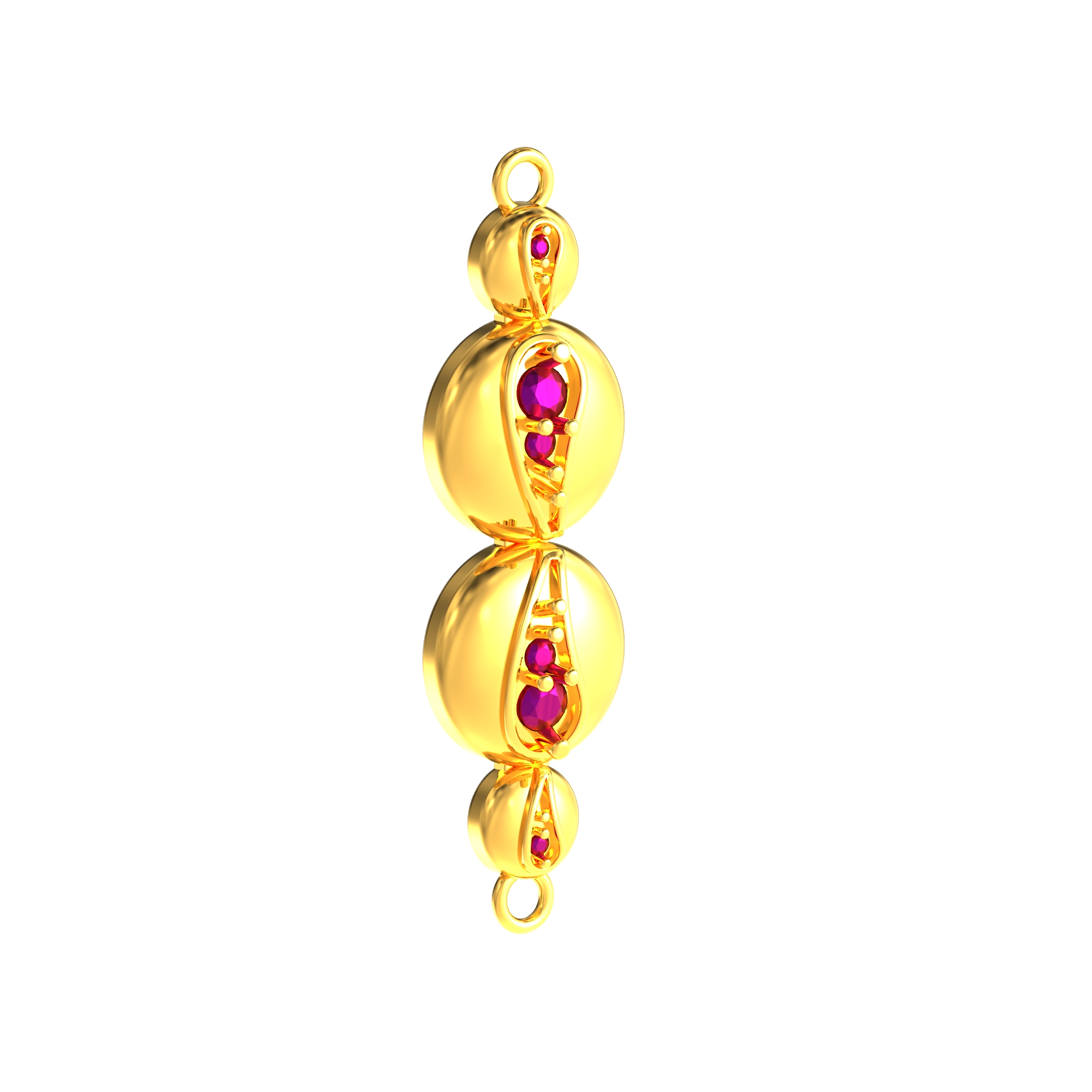Circle Shape Gold Mugappu Dollar
