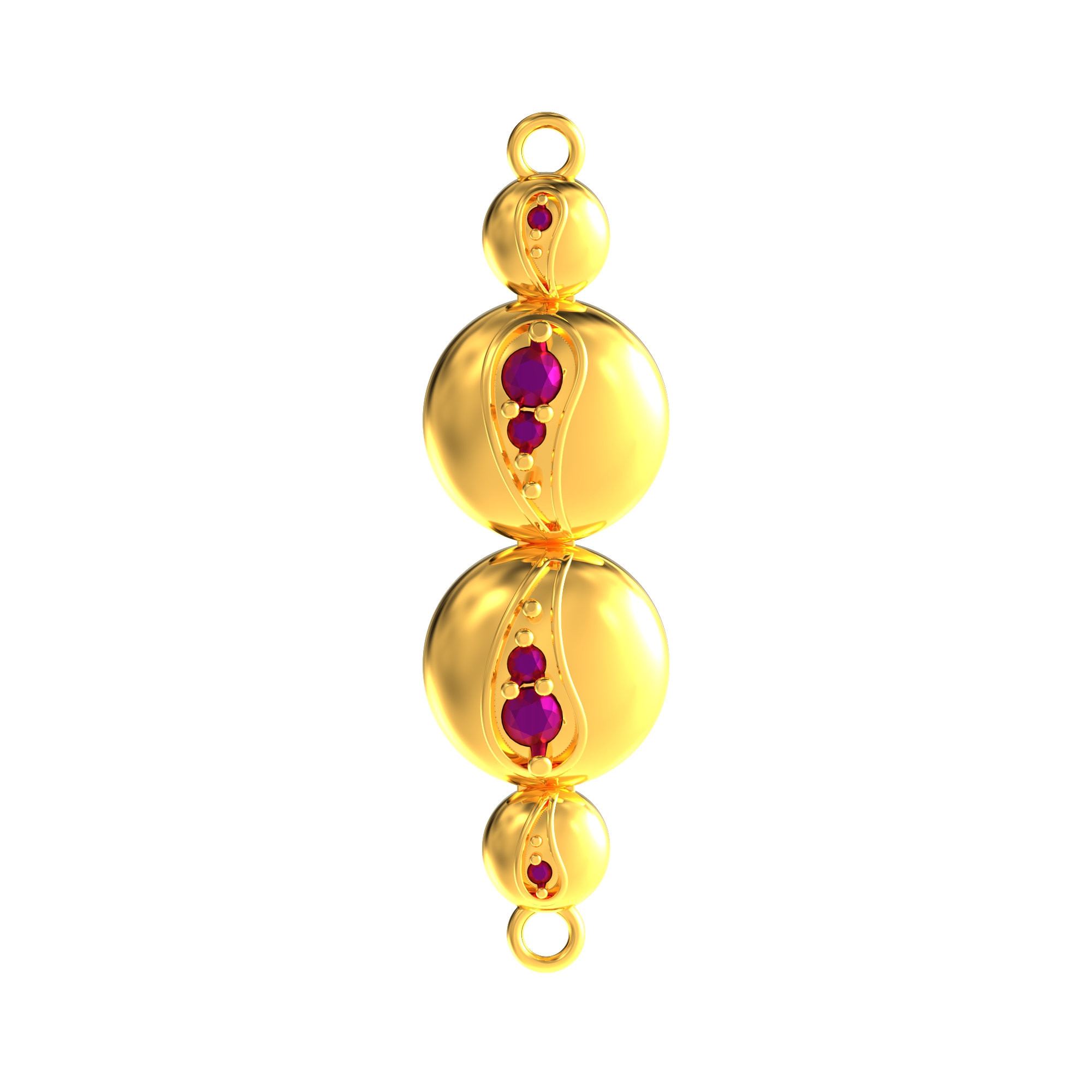 Circle Shape Gold Mugappu Dollar chennai