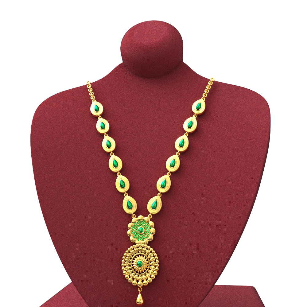 Same Color Stone Gold Haram