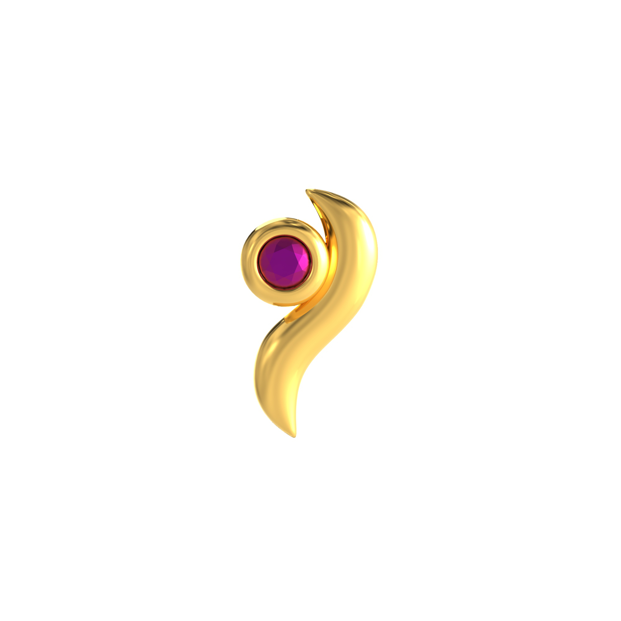 Curveline-Design-Gold-Nosepin