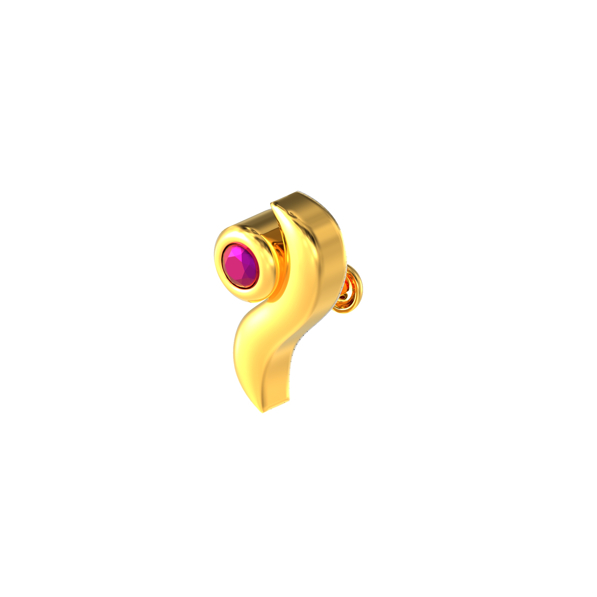 Curvy-Design-Gold-Nosepin