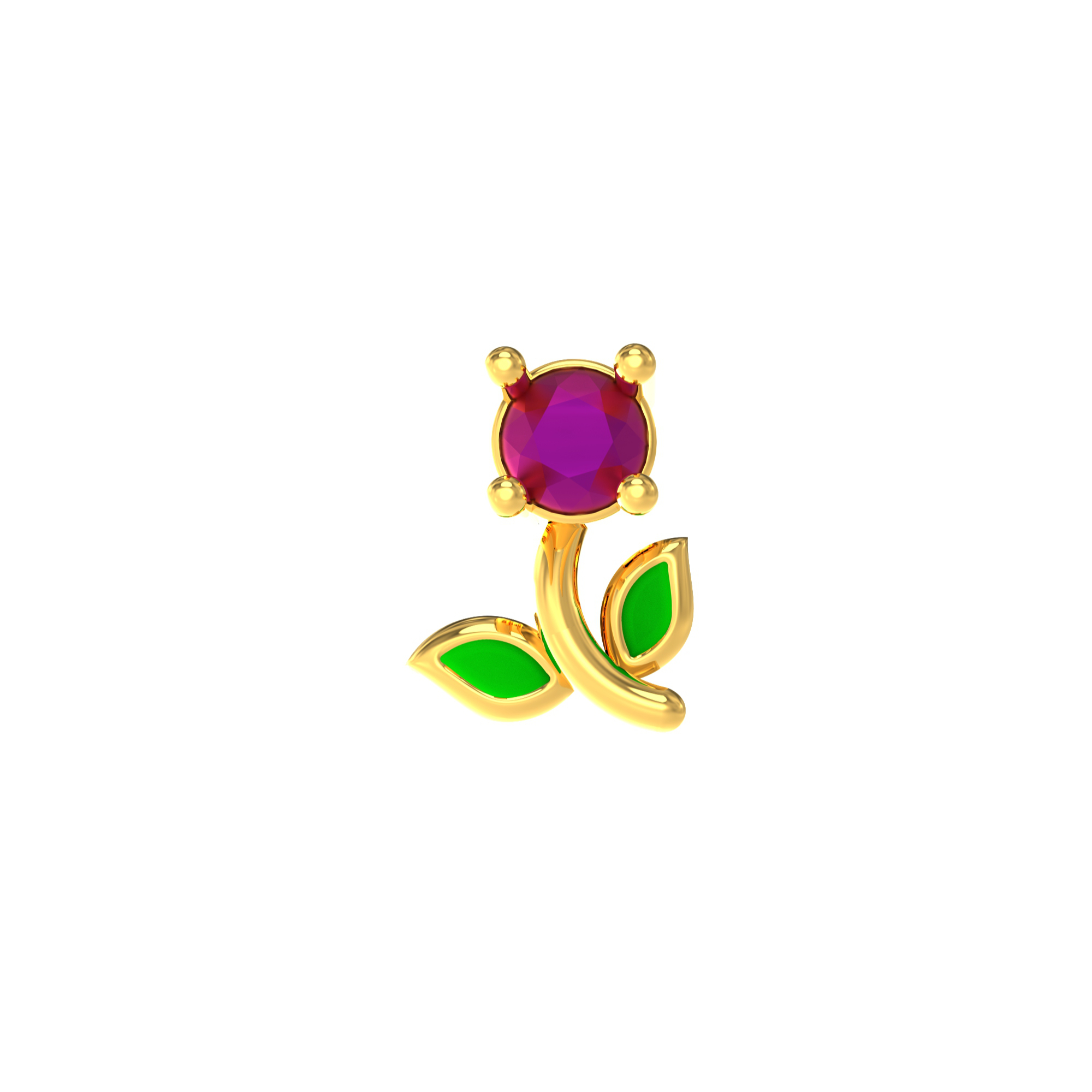Flower-and-Leaf-Design-Nosepin