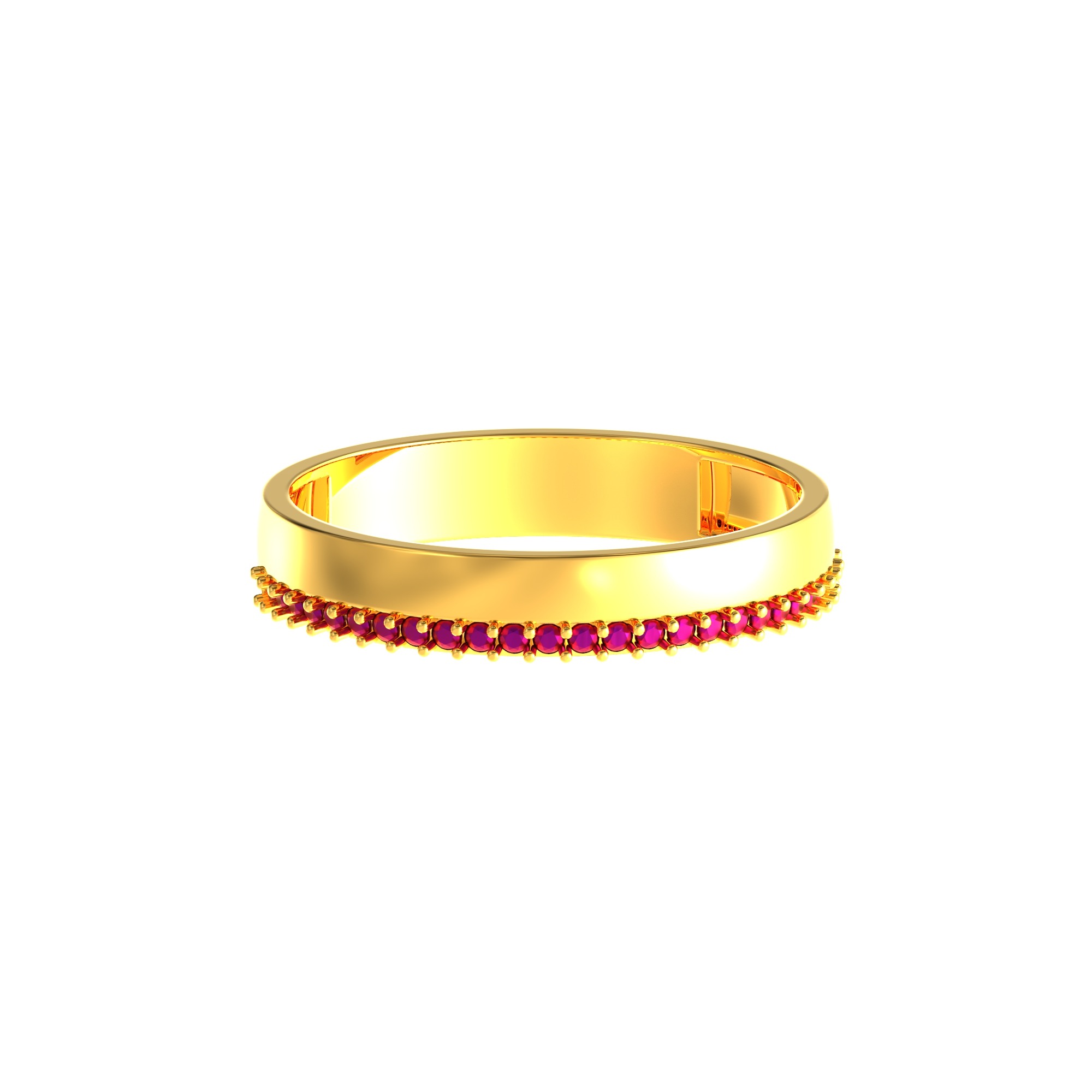 Gents Gold Ring with Geometric Design
