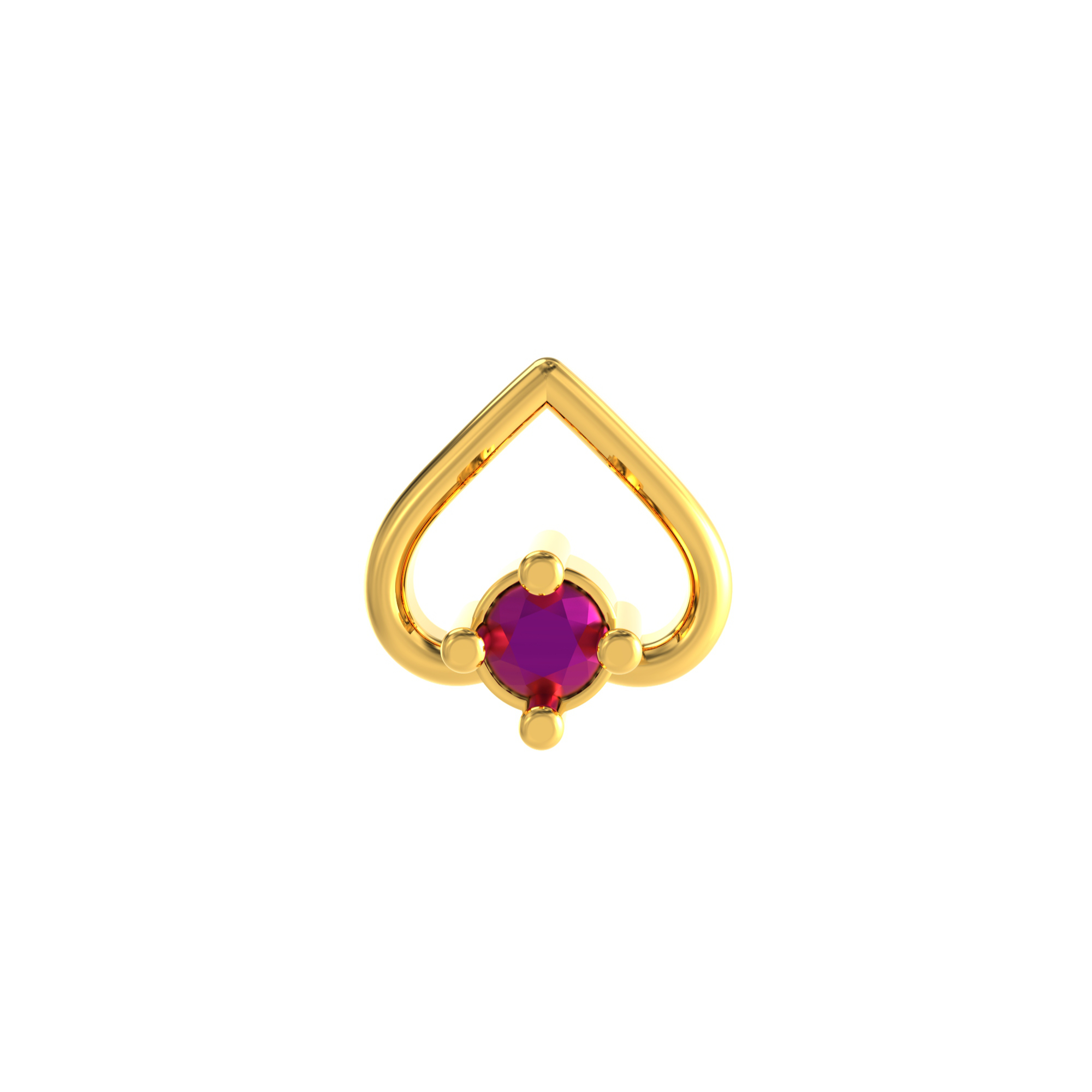 Hallow-Heart-Design-Gold-Nosepin