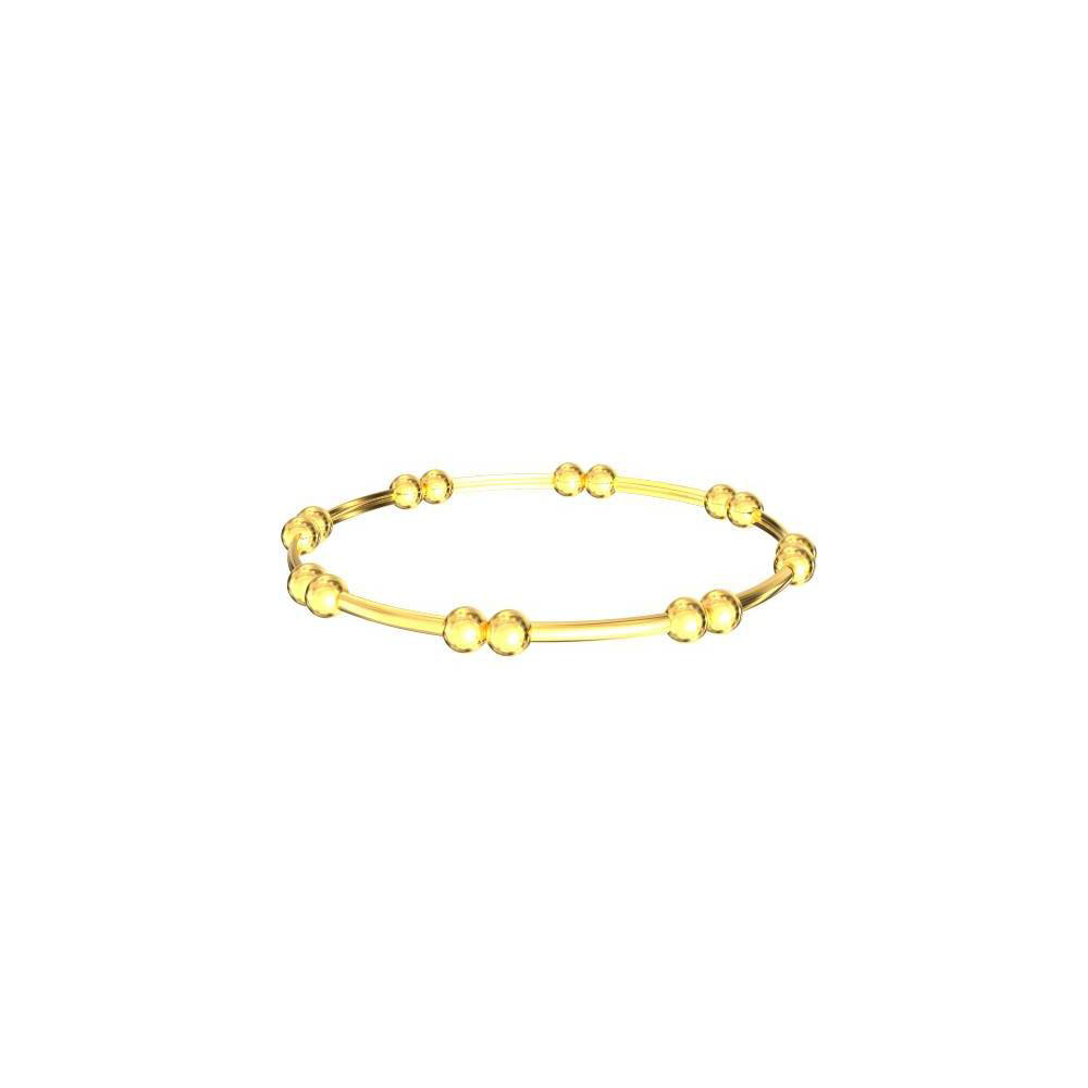 Oval Design Gold Bangles
