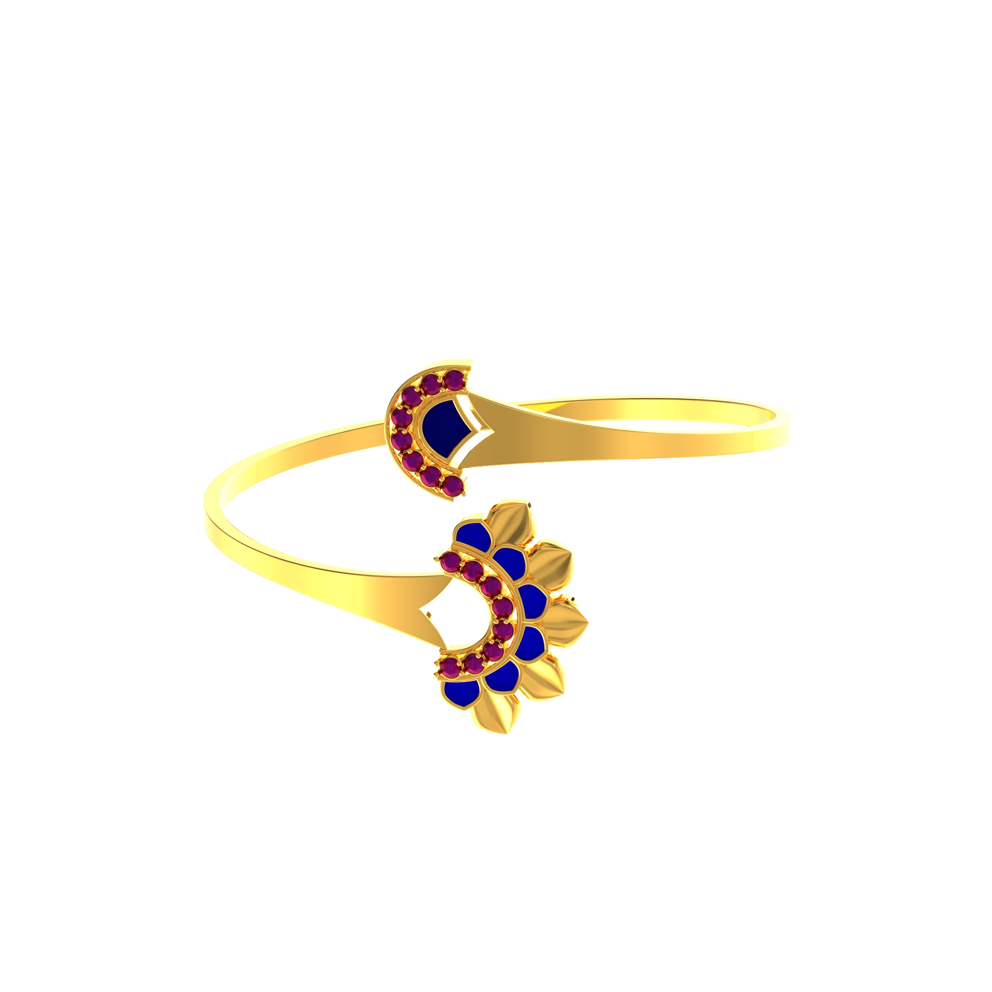 Oval Shape Gold Bracelet for Women