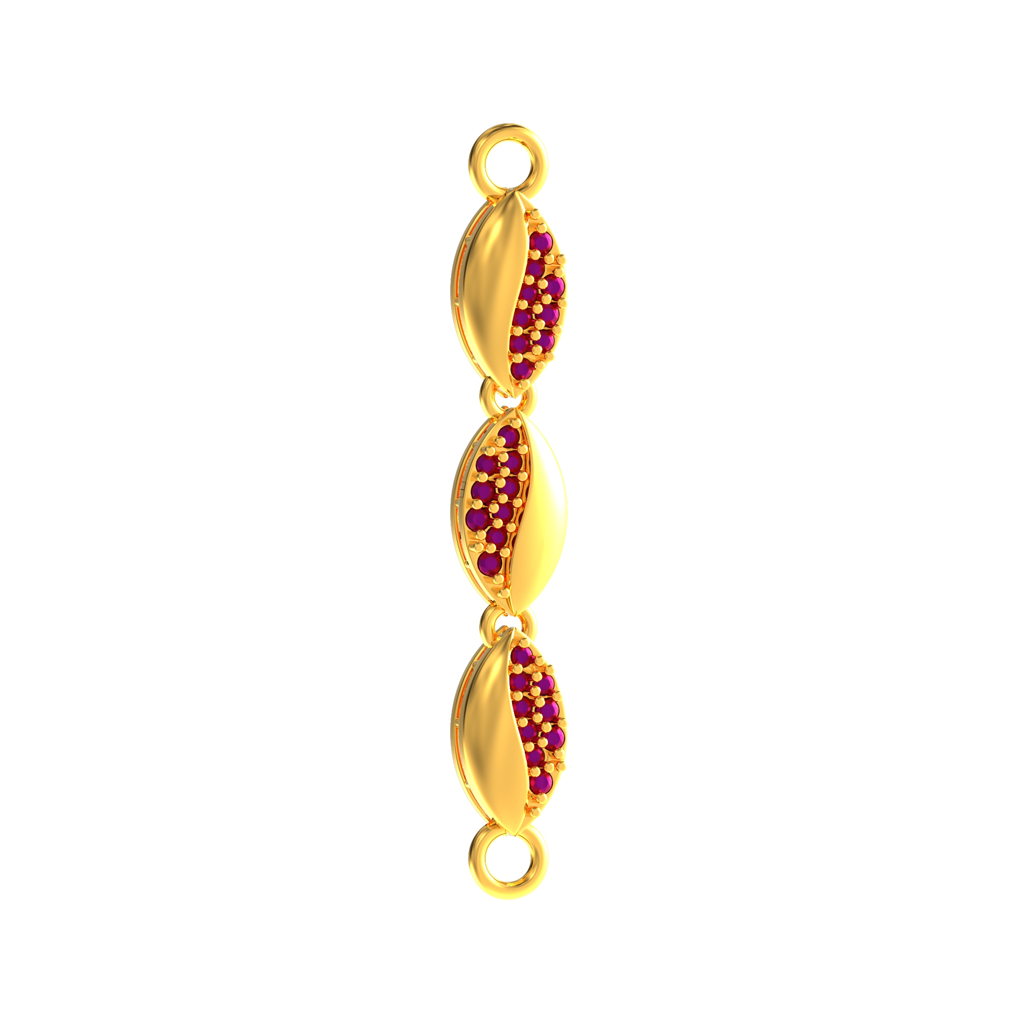 Oval Shape Gold Mugappu