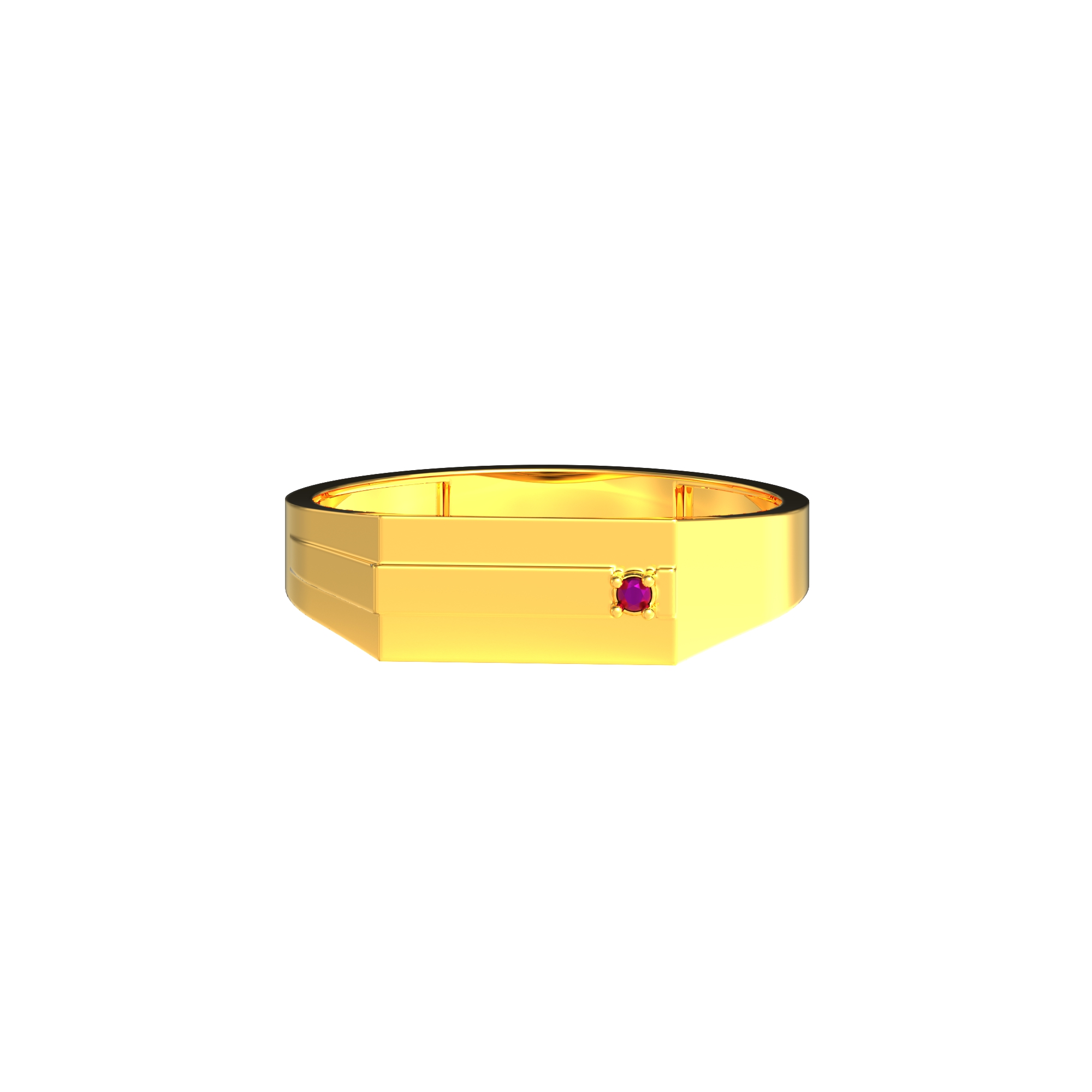 Pattern Design Gents Gold Ring-06-07
